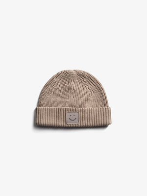 Rippenstrick-Mütze - Kids - Beige