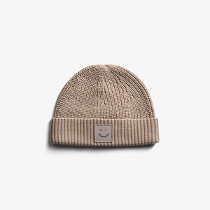 Rippenstrick-Mütze - Kids - Beige
