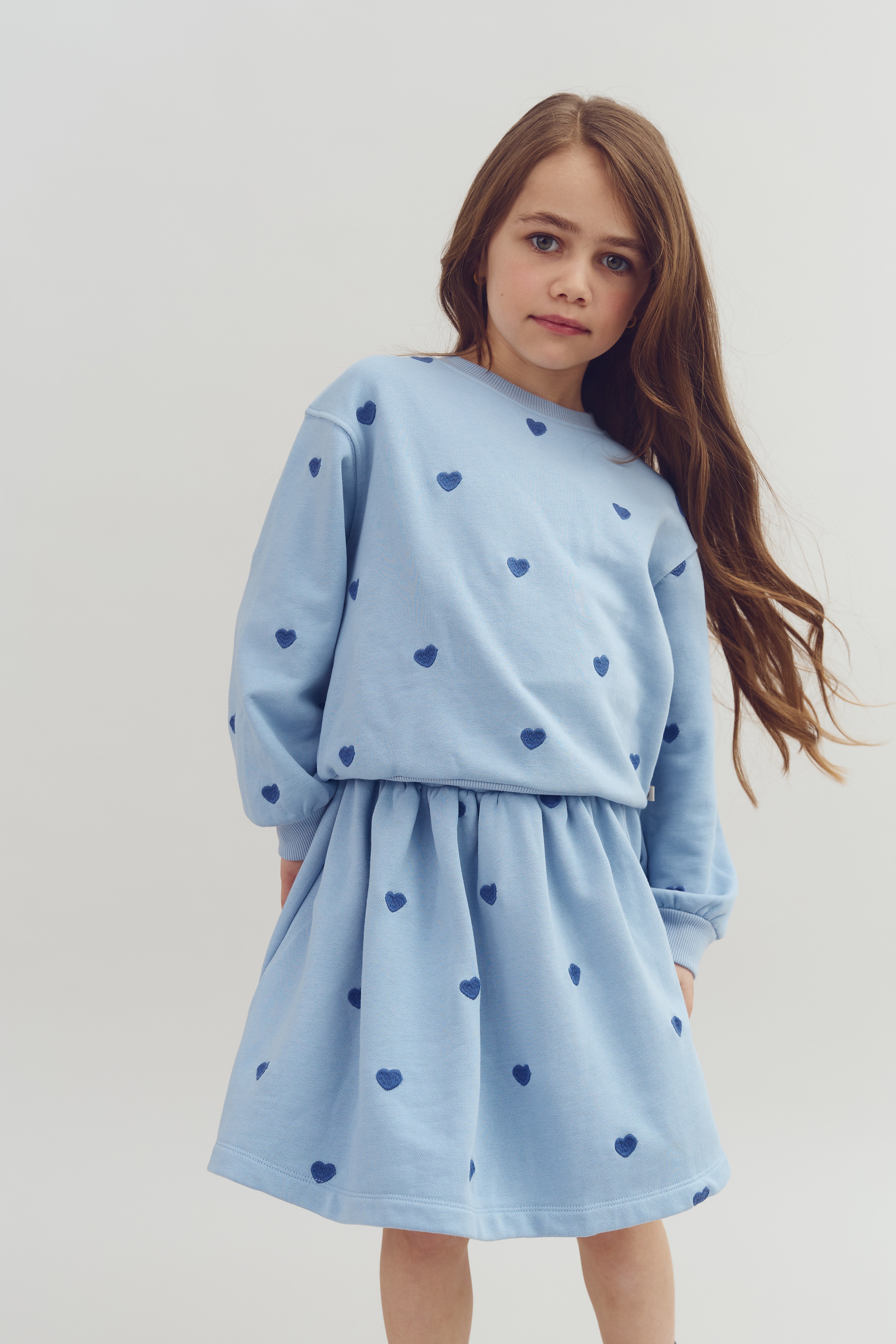 Rock mit Stickerei - Blue | 100195 Liva