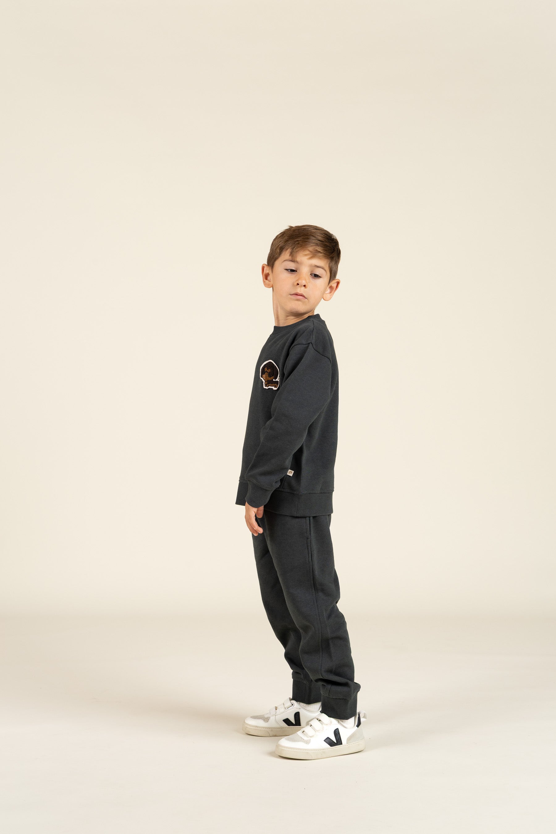 Sweatshirt mit Rundhalsausschnitt - Kids - Forest Green Melange | 100892 Justin