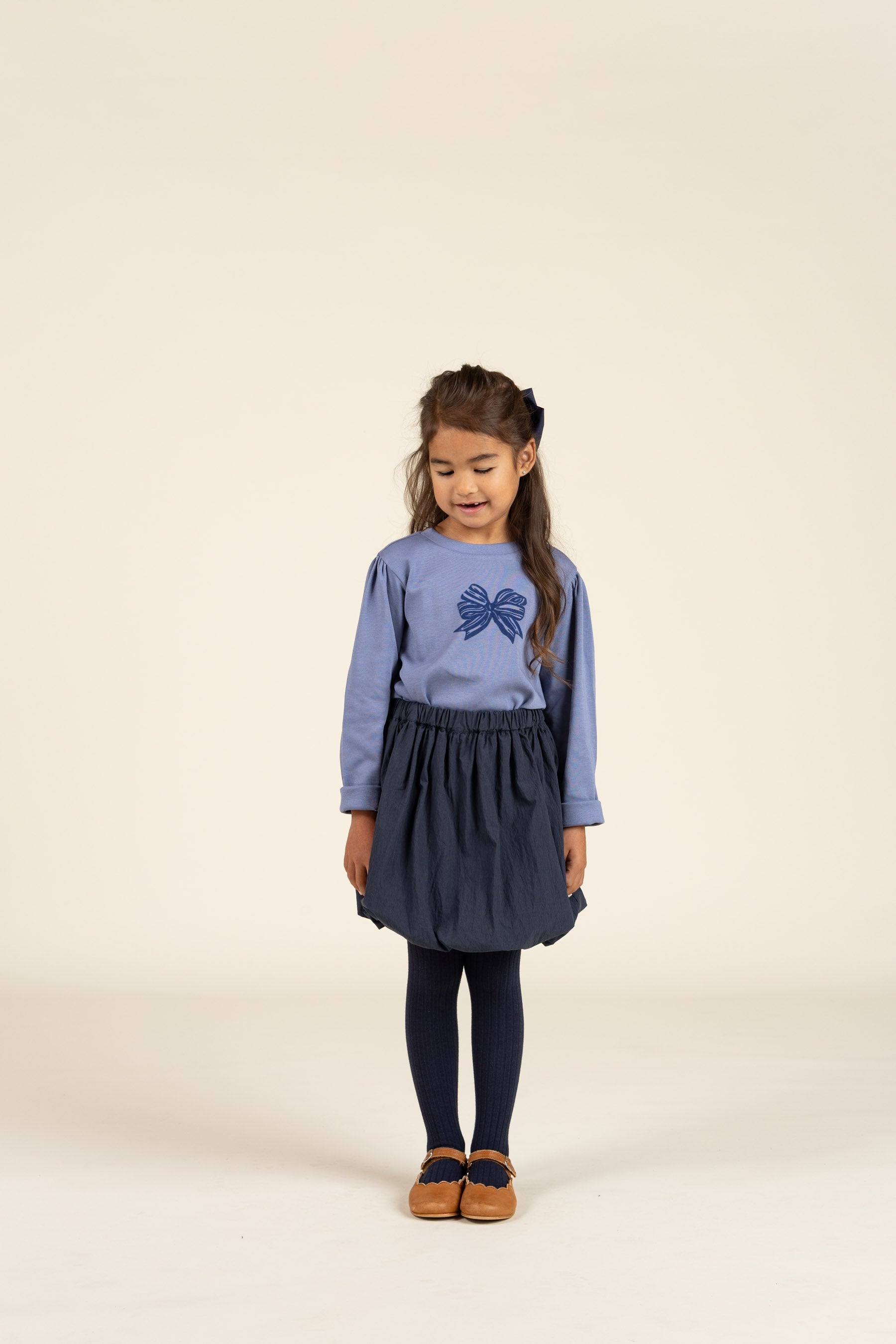 Langärmliges T-Shirt mit Frontprint - Kids - Blue | 100850 Kendell