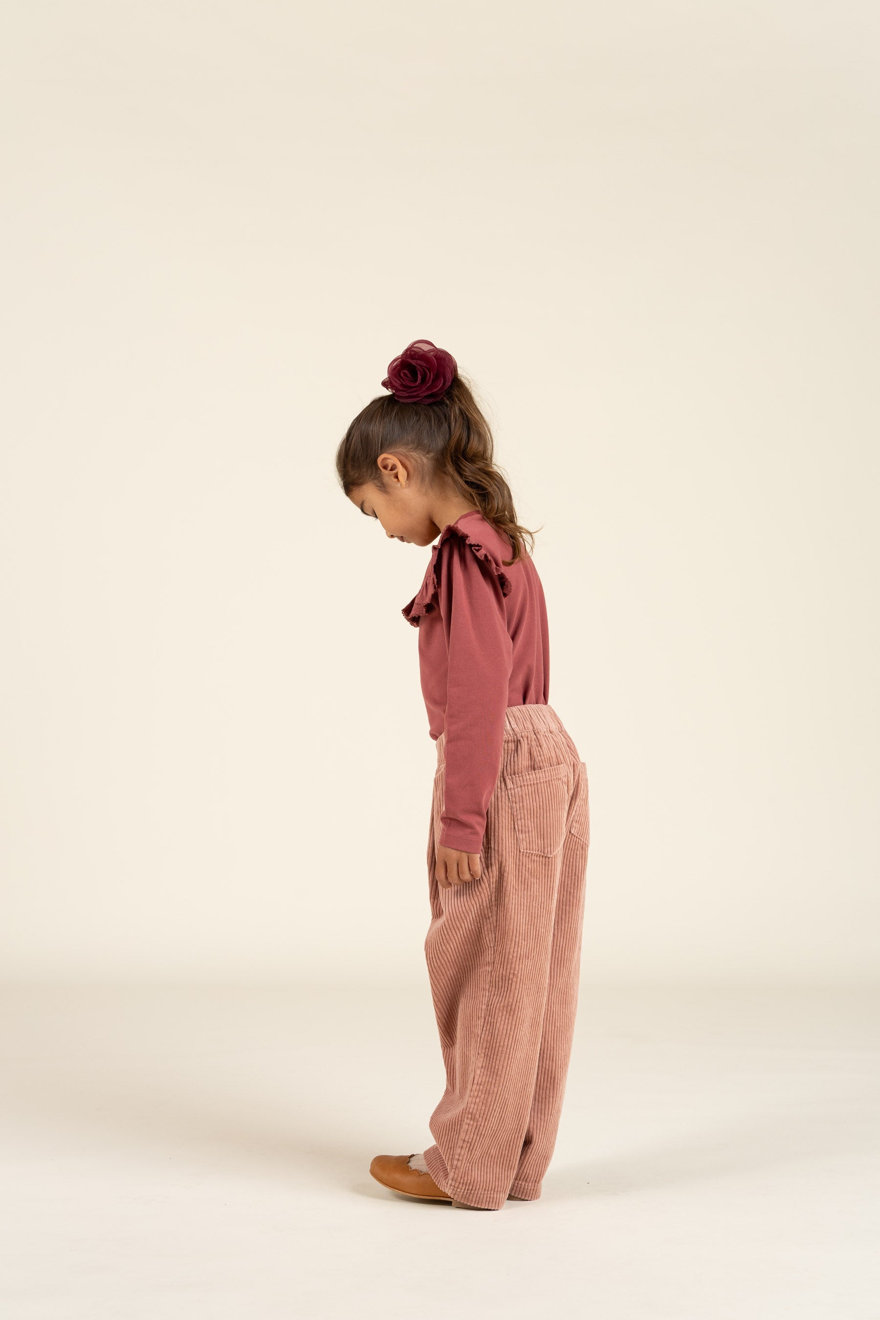 Breit-Cord Pull-on Hose - Kids - Rose | 100620 Margot