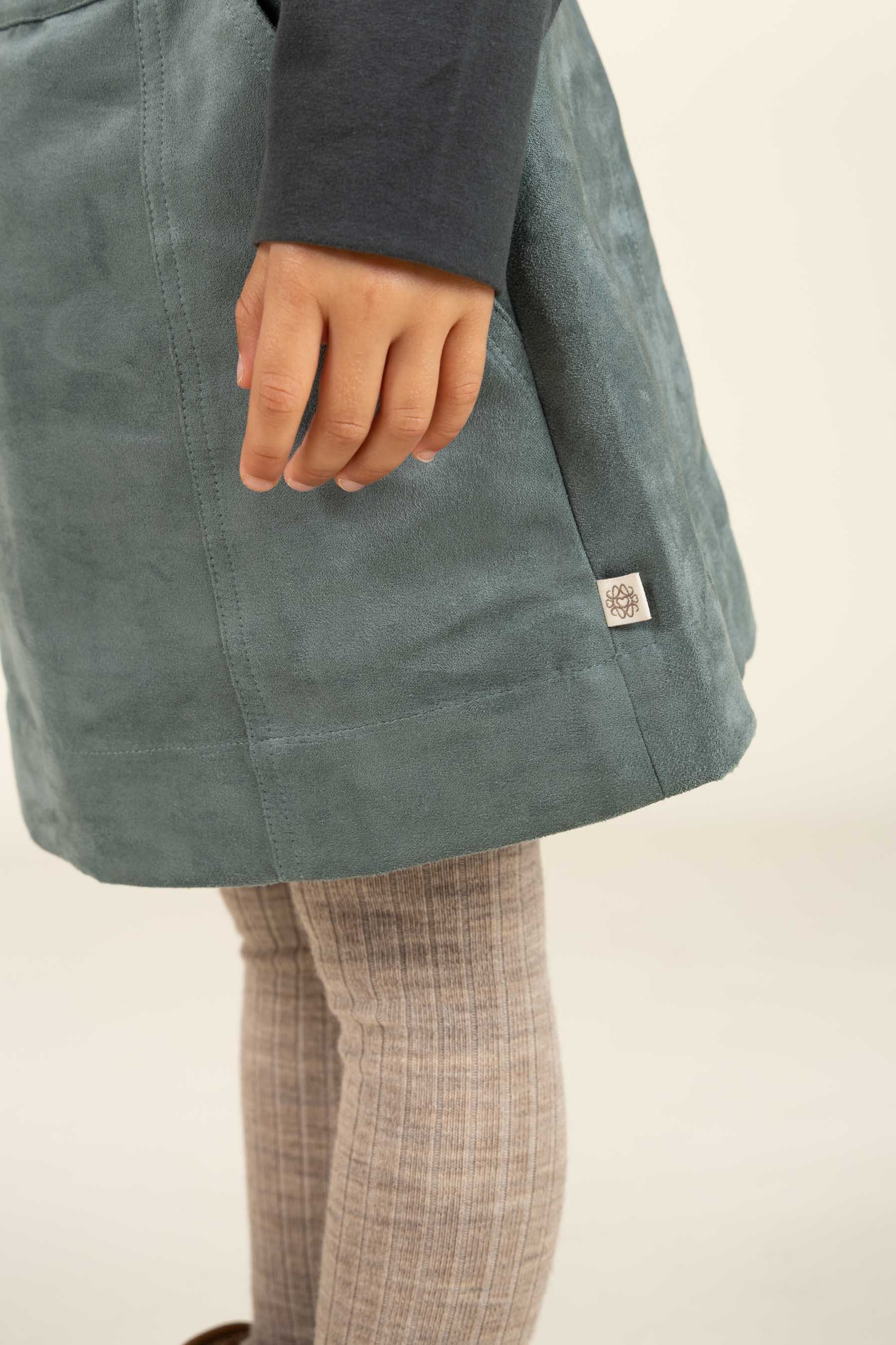 Wildlederimitat-Rock - Kids - Dusty Dark Green | 100594 Selene