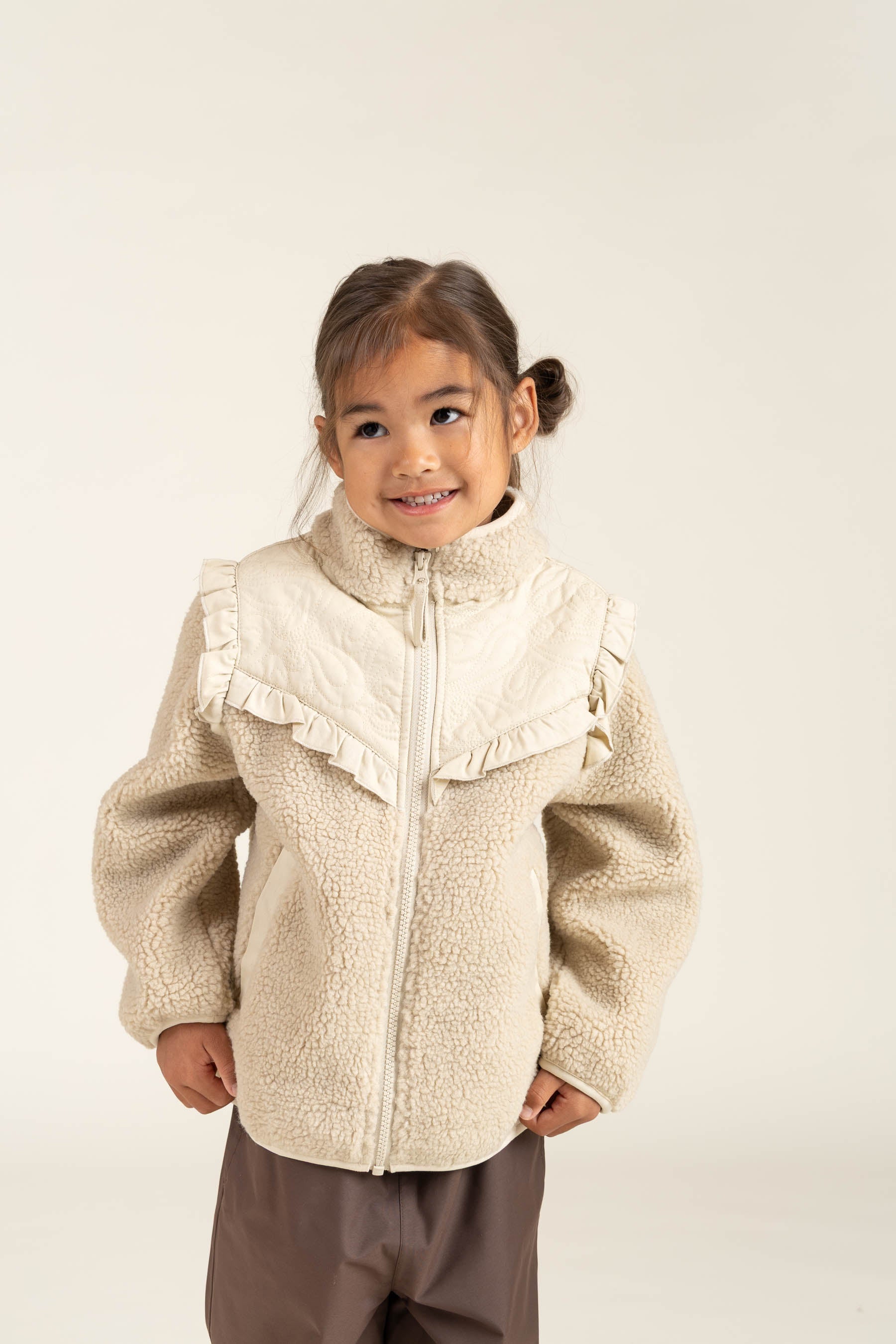 Teddyjacke mit Reißverschluss und Rüschen - Kids - Nature | 100638 Madison