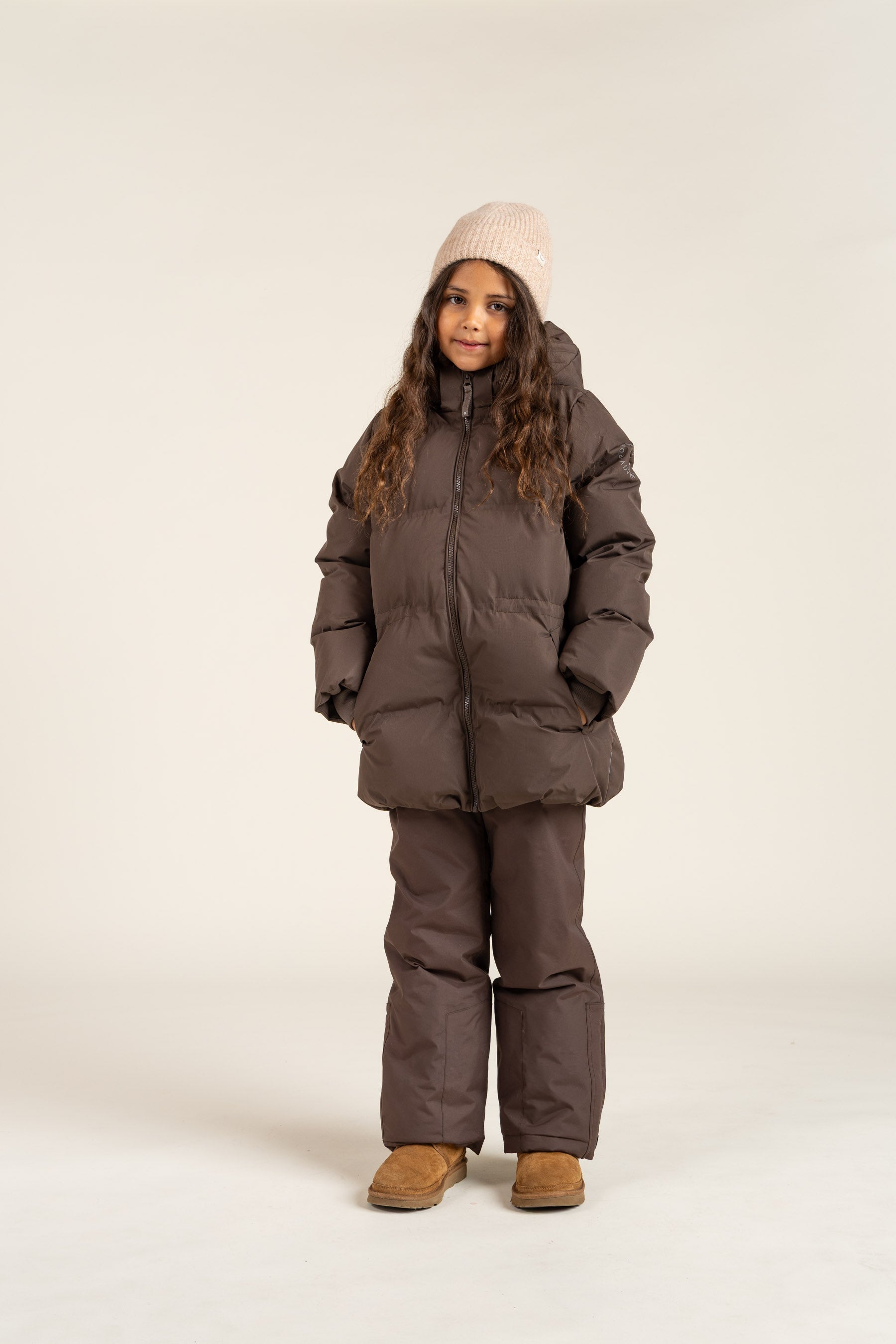 Winterjacke mit Kordelzug - Tween - Chocolate | 100537 Elenor