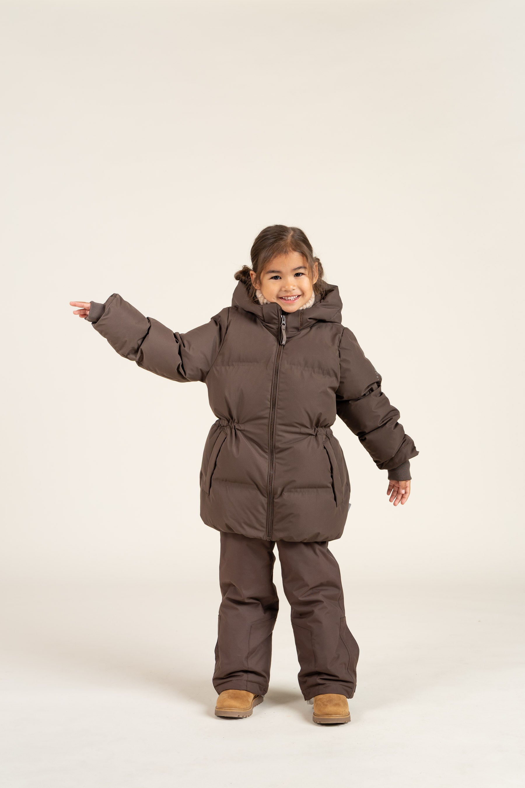 Winterjacke mit Kordelzug - Kids - Chocolate | 100536 Elenor