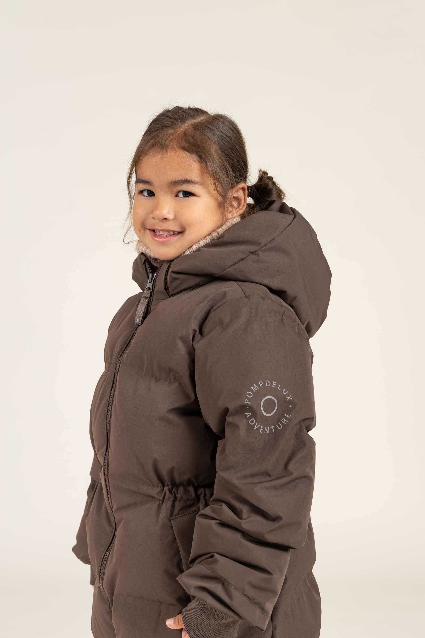 Winterjacke mit Kordelzug - Kids - Chocolate | 100536 Elenor
