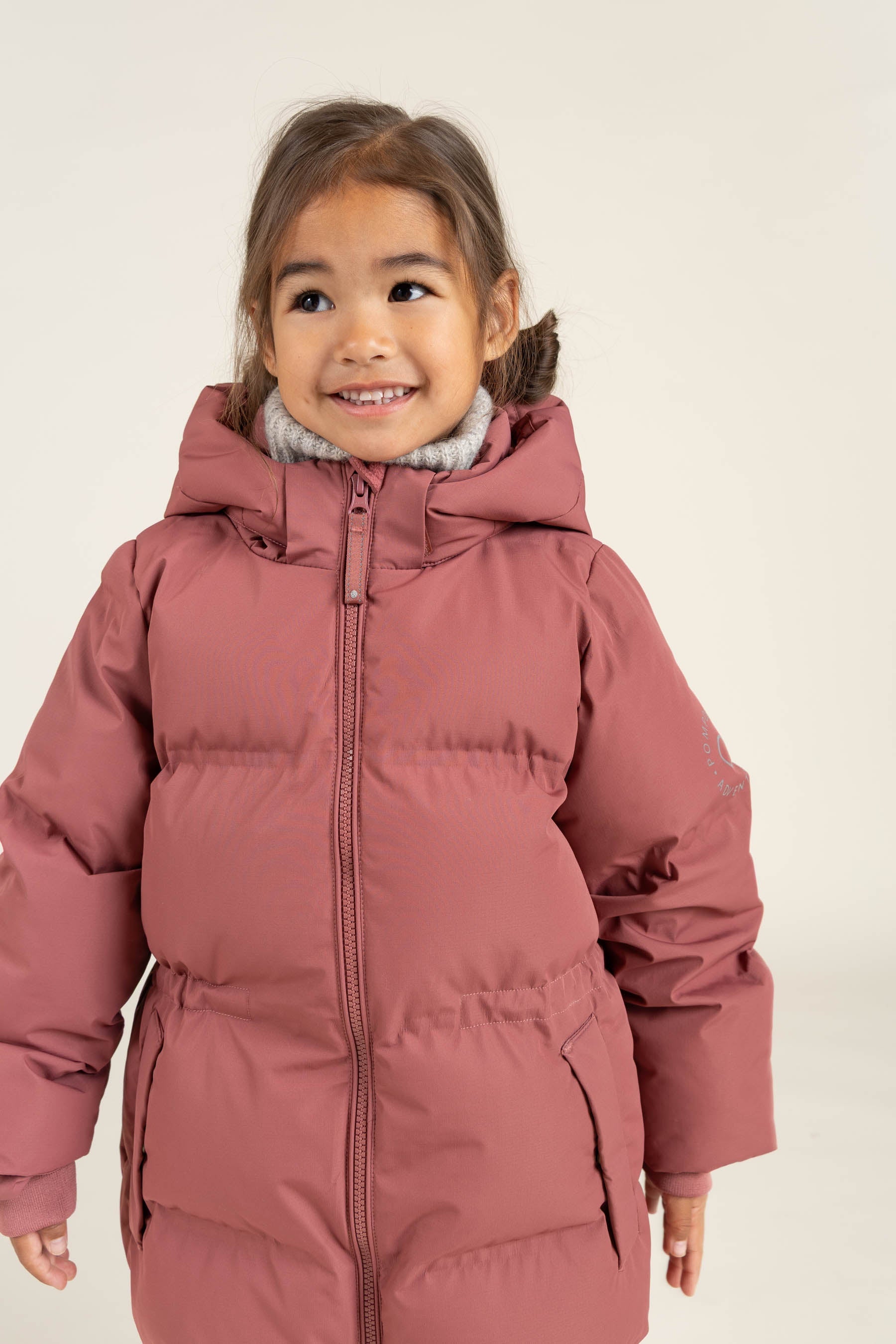 Winterjacke mit Kordelzug - Kids - Vintage Red | 100534 Elenor