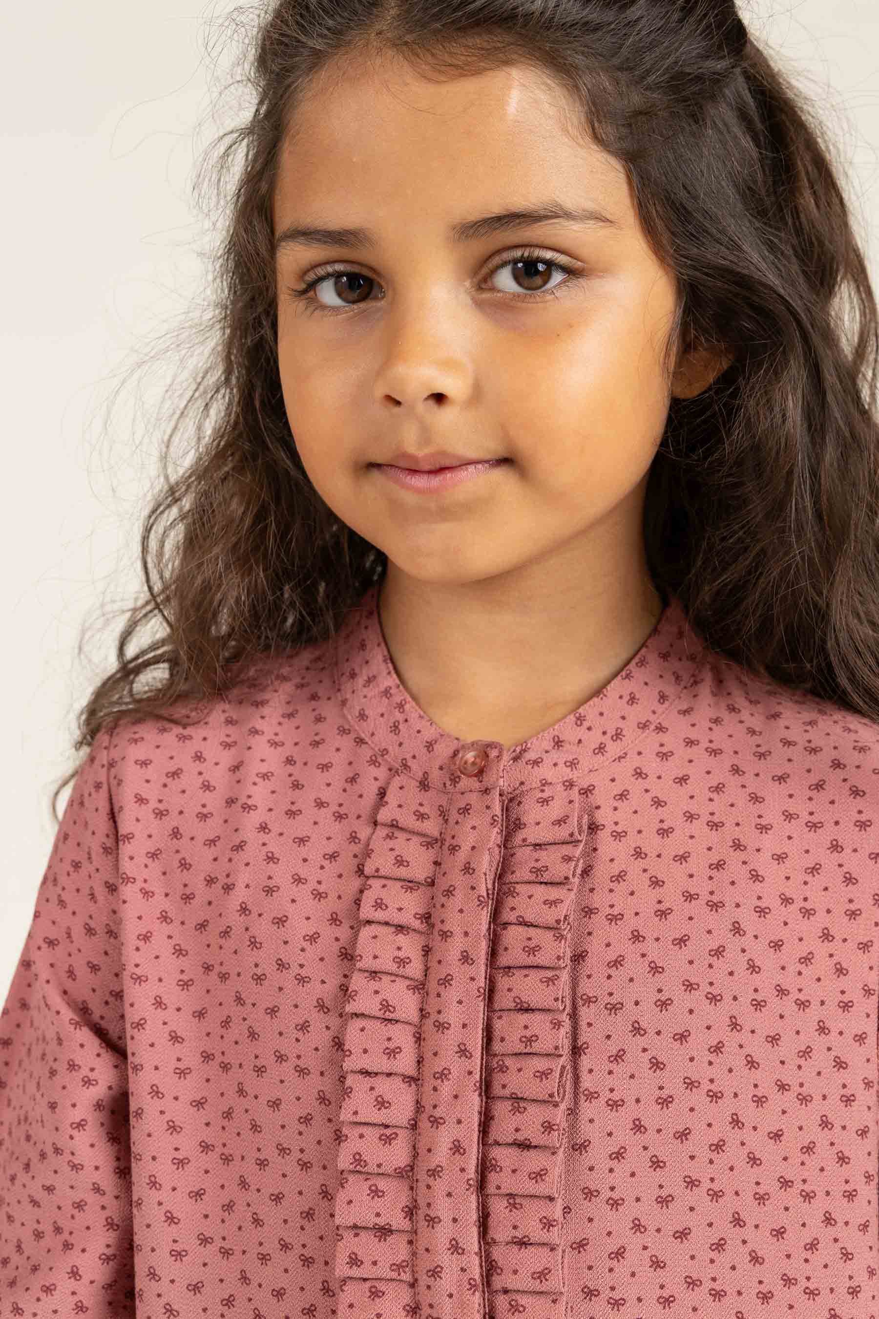 Bedrucktes Kleid aus Krepp-Viskose - All - Rose | 100661 Ana