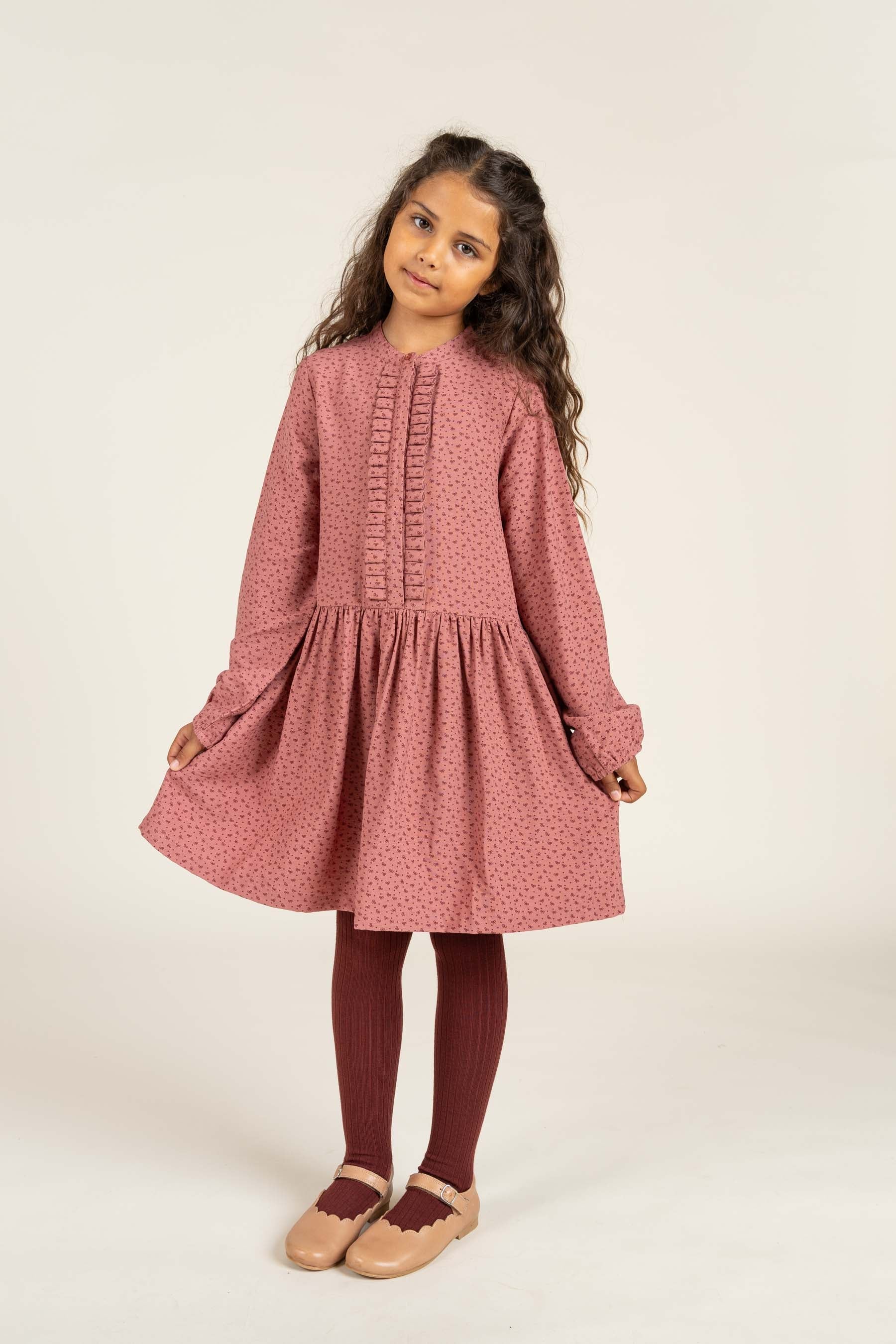 Bedrucktes Kleid aus Krepp-Viskose - All - Rose | 100661 Ana