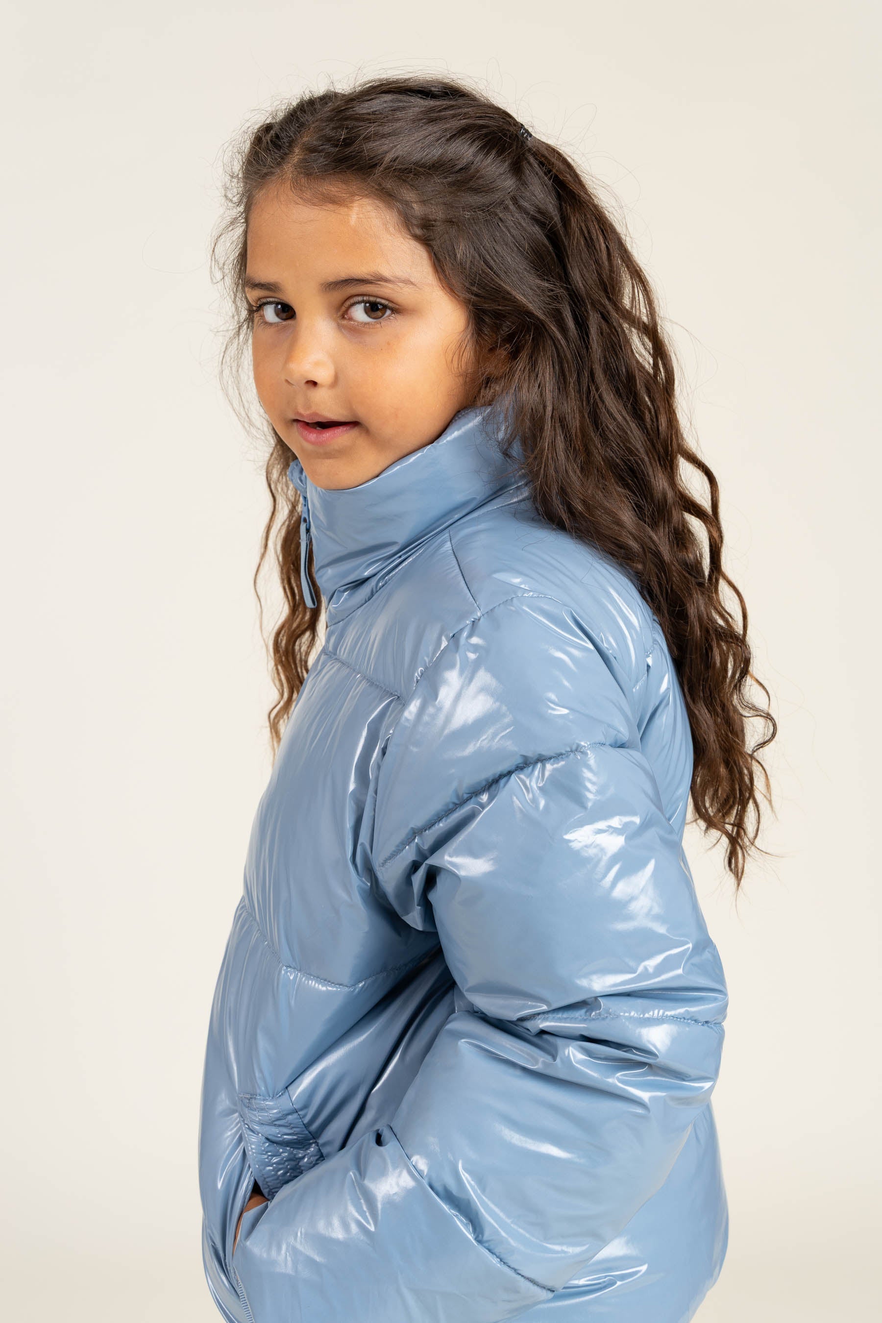 Glänzende Pufferjacke - Tween - Blue | 100533 Violet