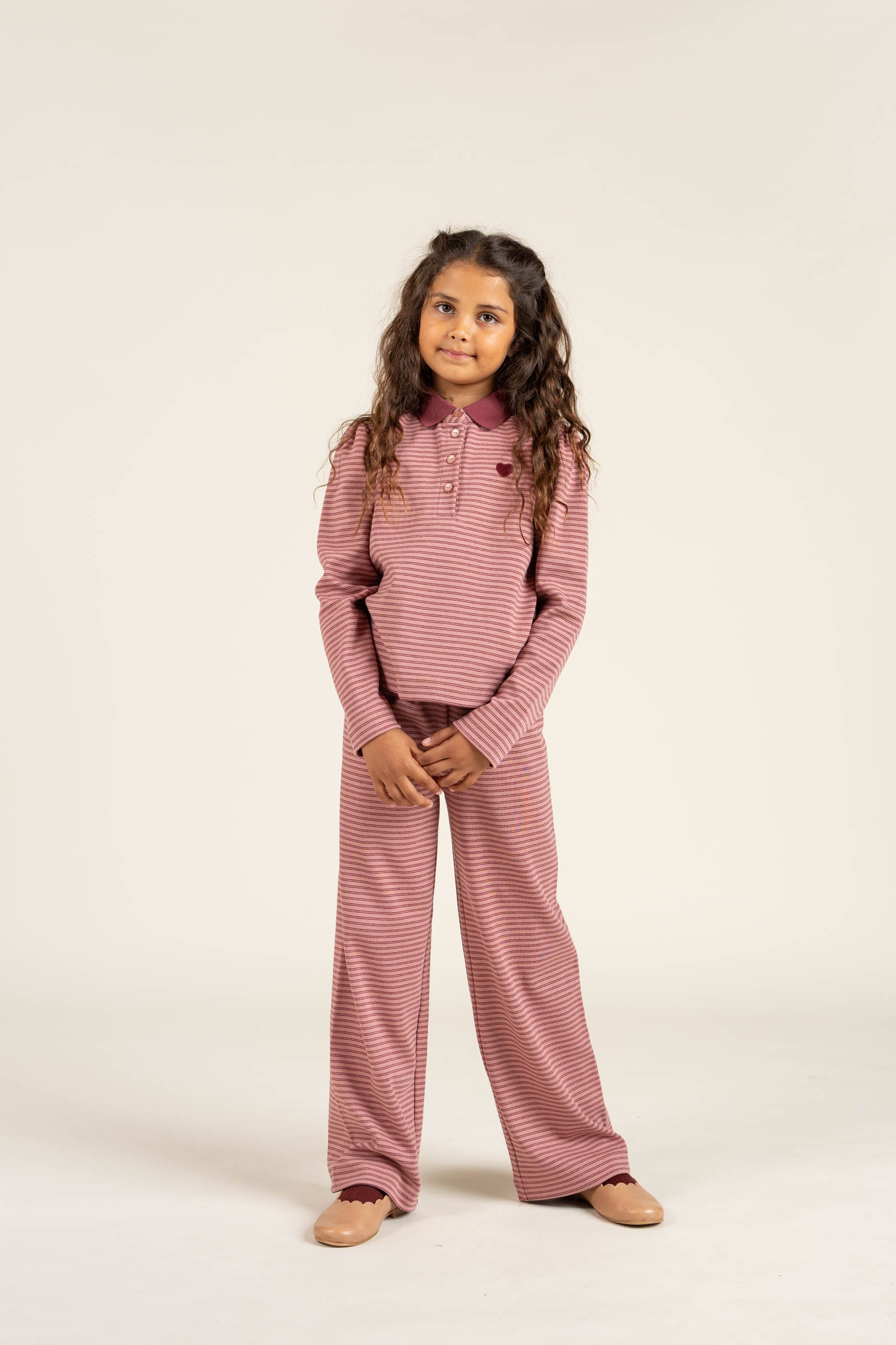 Gestreiftes Poloshirt - Tween - Rose Stripe | 100646 Elise