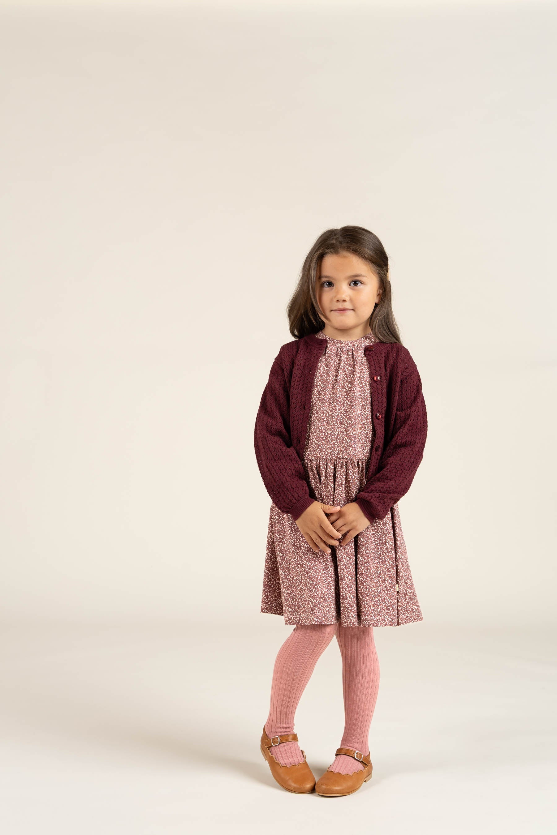 Bedrucktes Jersey-Kleid - Kids - Vintage Red | 100762 Ada