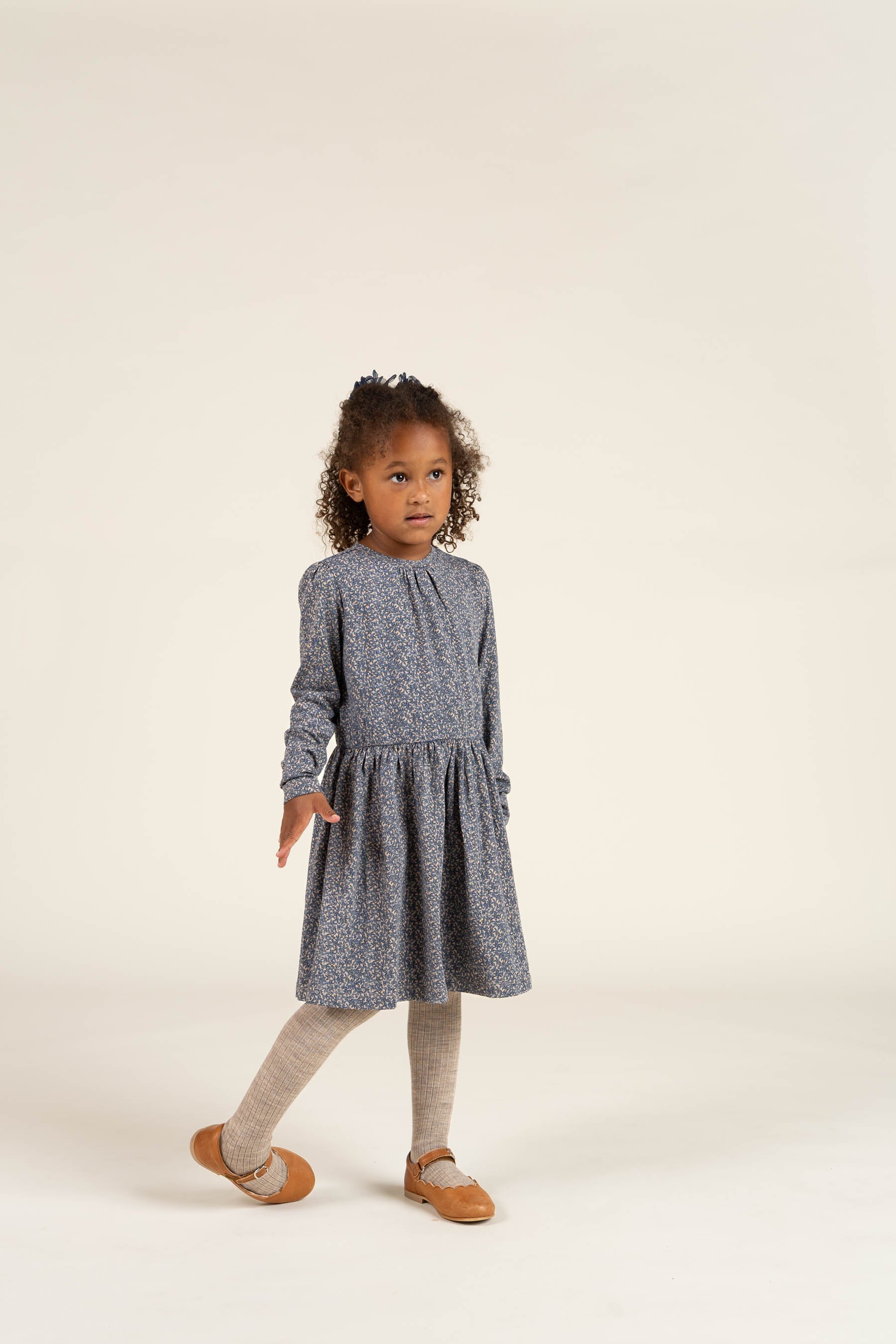 Bedrucktes Jersey-Kleid - Kids - Blue | 100764 Ada
