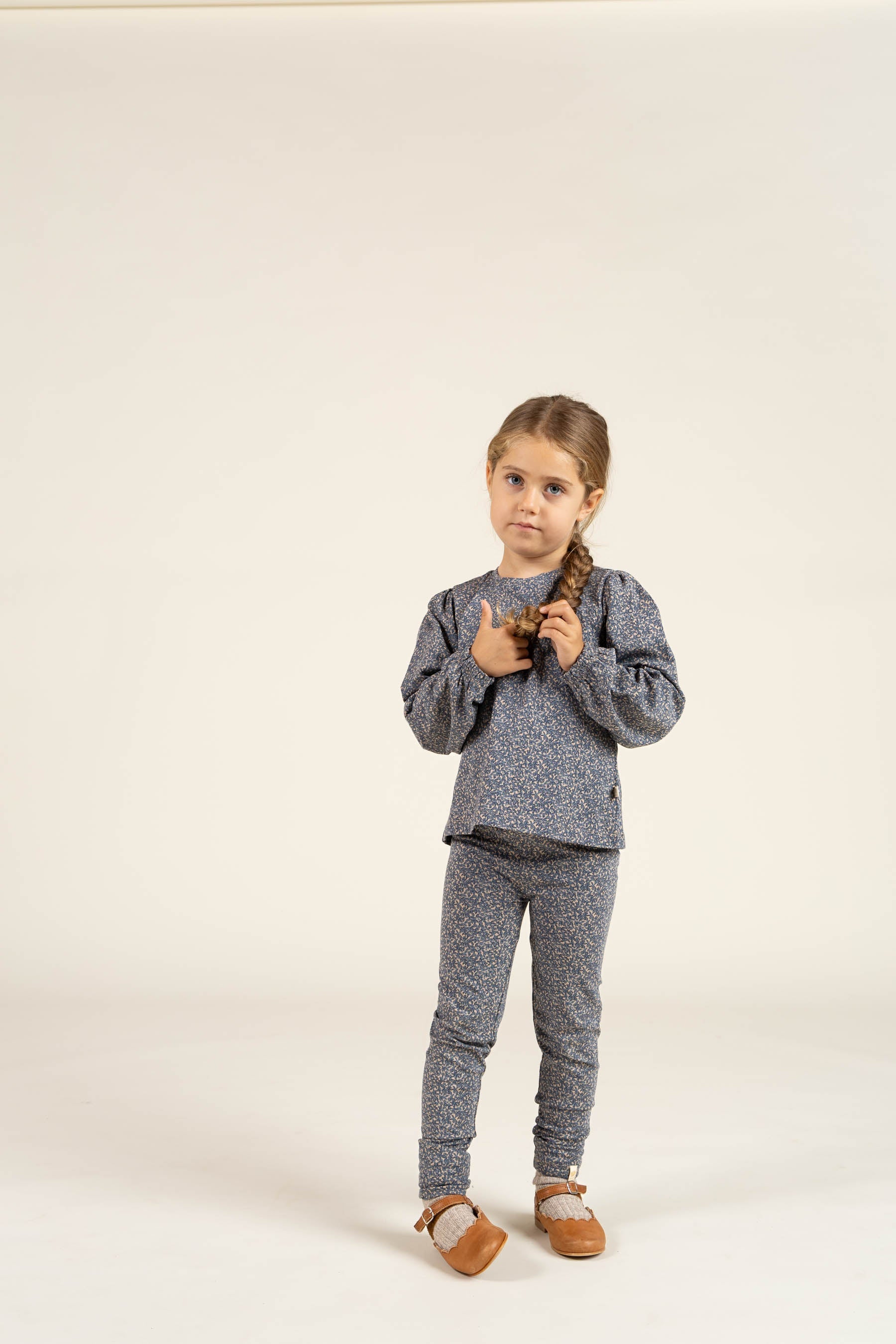 Bedruckte Jersey-Bluse - Kids - Blue | 100772 Ada