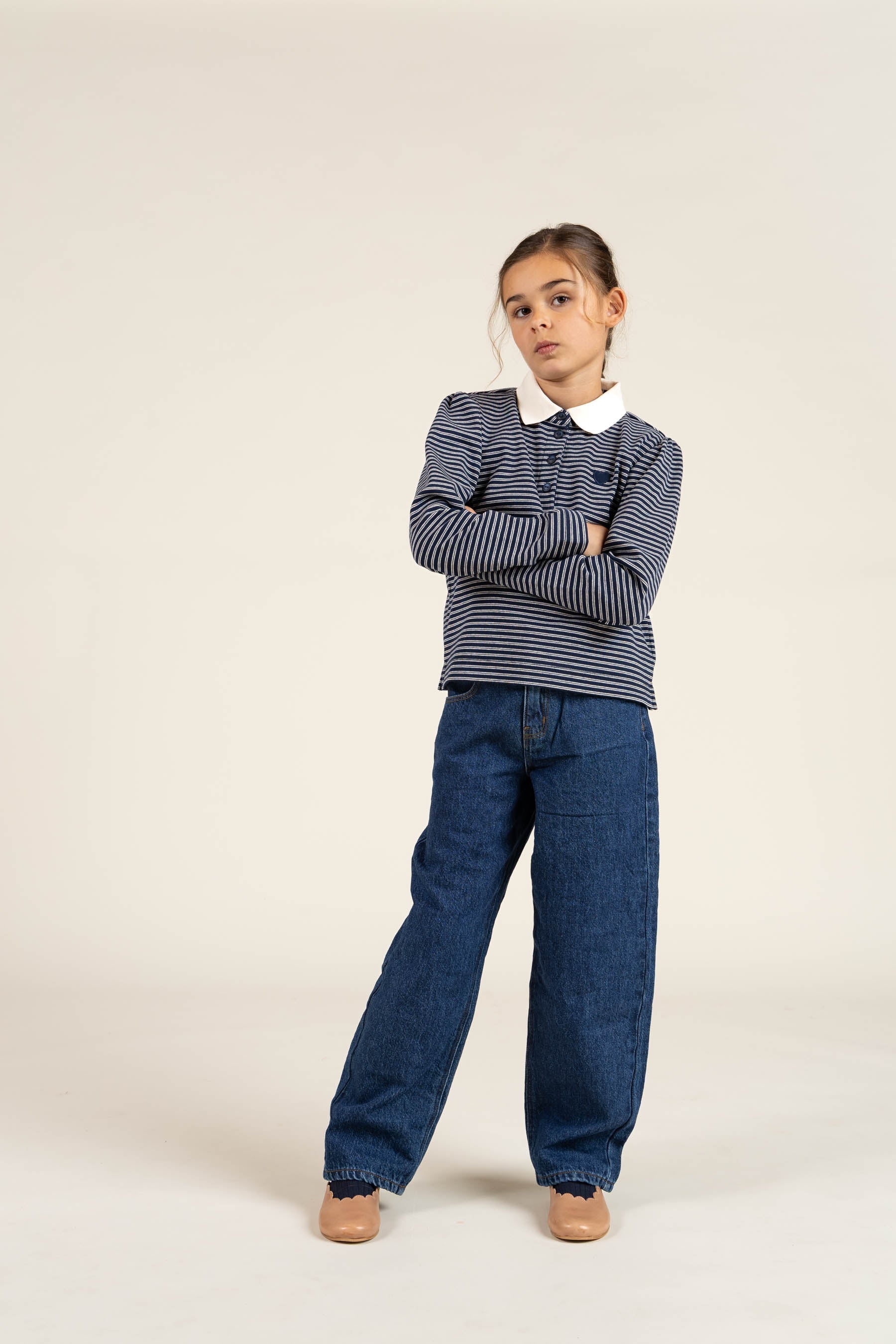 Gestreiftes Poloshirt - Tween - Navy Stripe | 100647 Elise