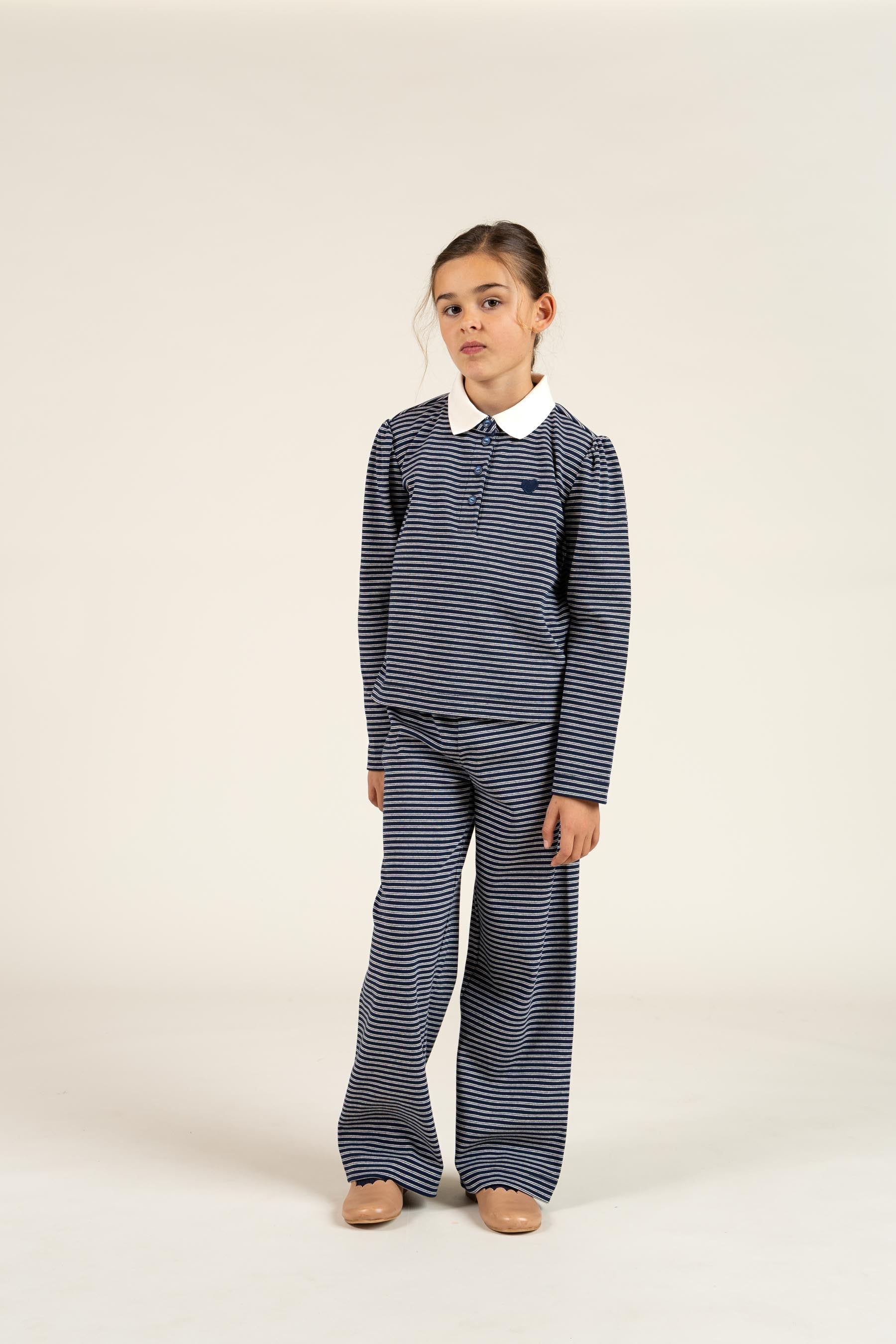Gestreiftes Poloshirt - Tween - Navy Stripe | 100647 Elise