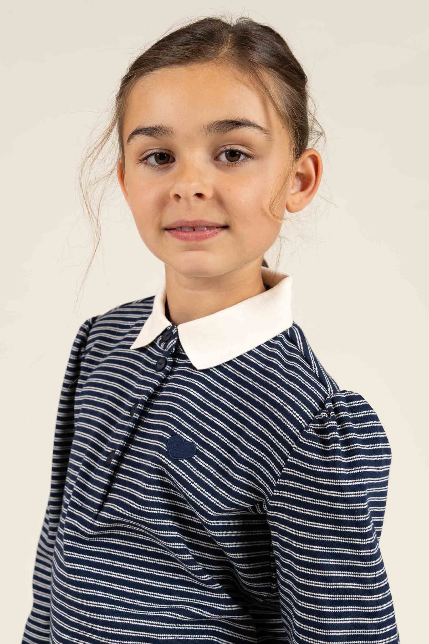 Gestreiftes Poloshirt - Tween - Navy Stripe | 100647 Elise