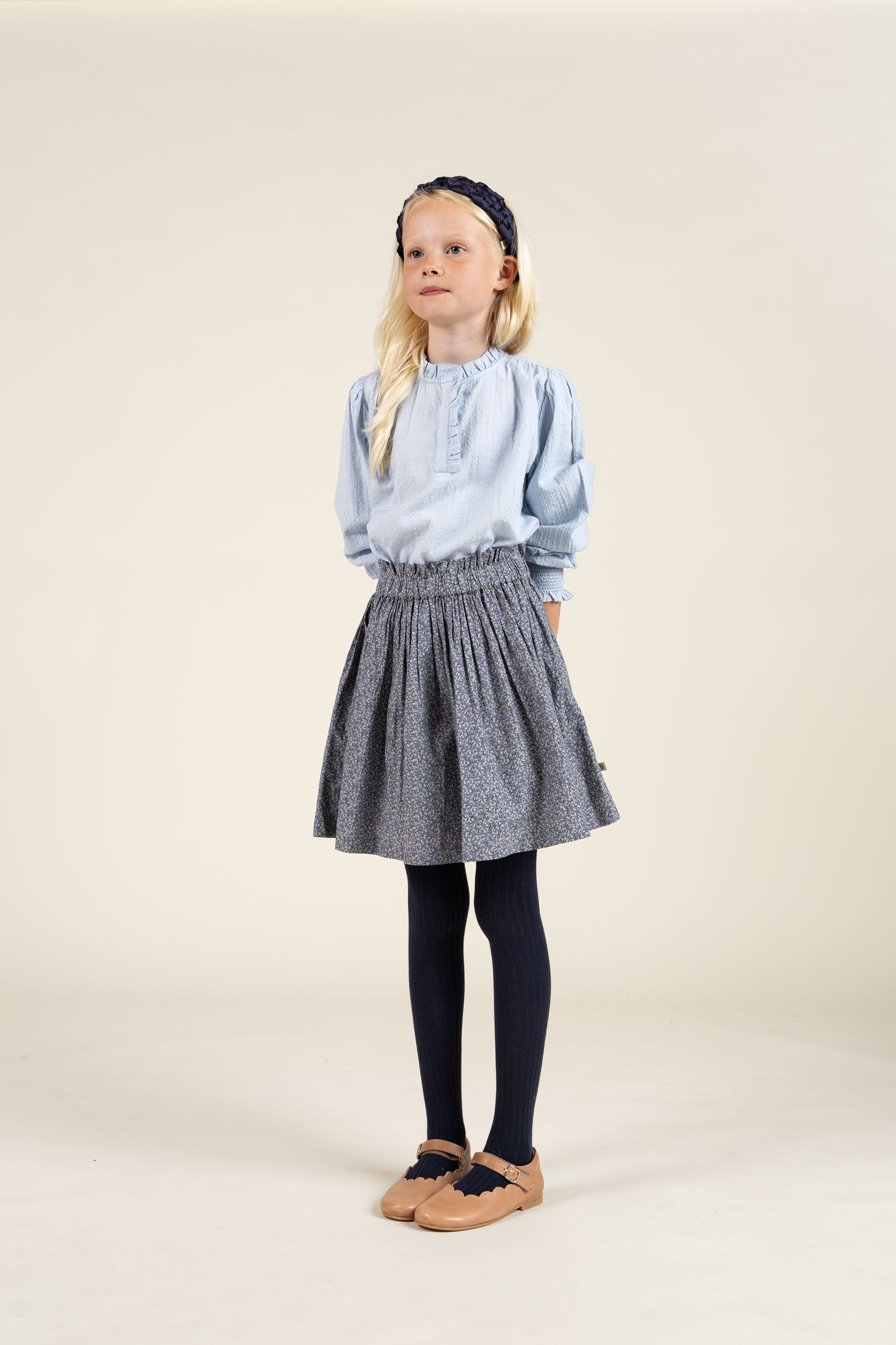 Baumwollbluse mit Knopfleiste - Tween - Light Blue | 100882 Claire