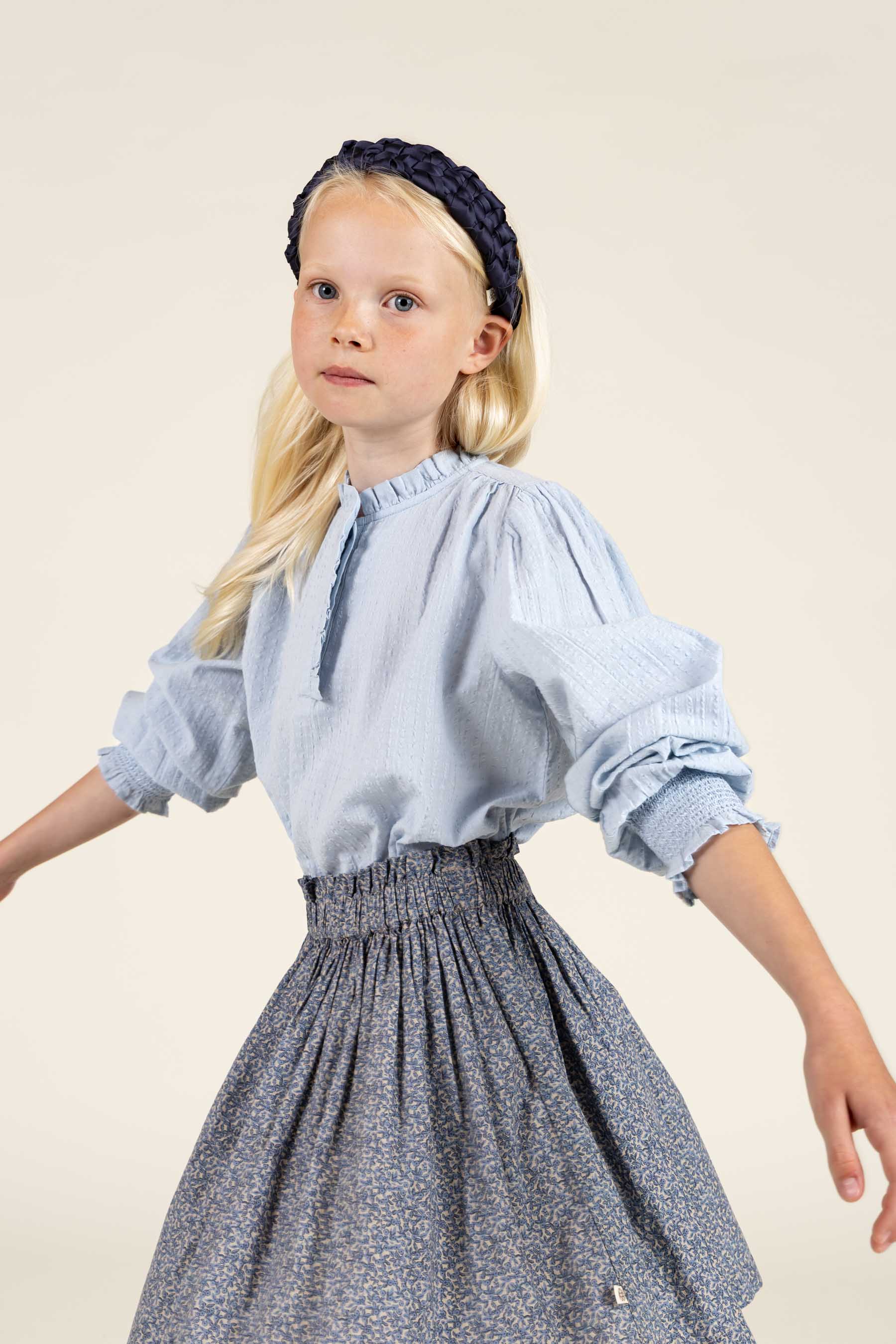 Baumwollbluse mit Knopfleiste - Tween - Light Blue | 100882 Claire