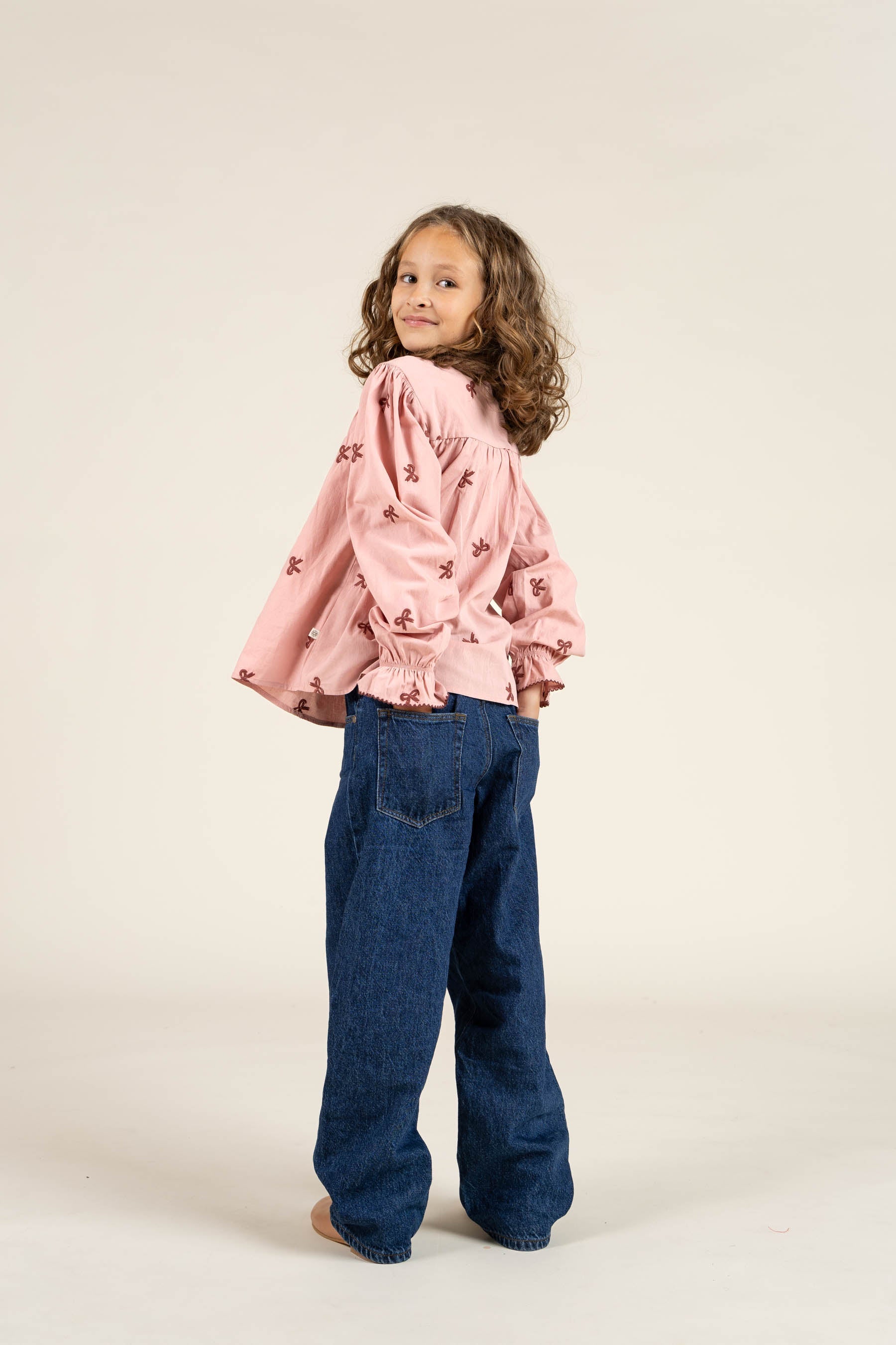 Popeline-Bluse mit Stickerei - Tween - Rose | 100678 Adison
