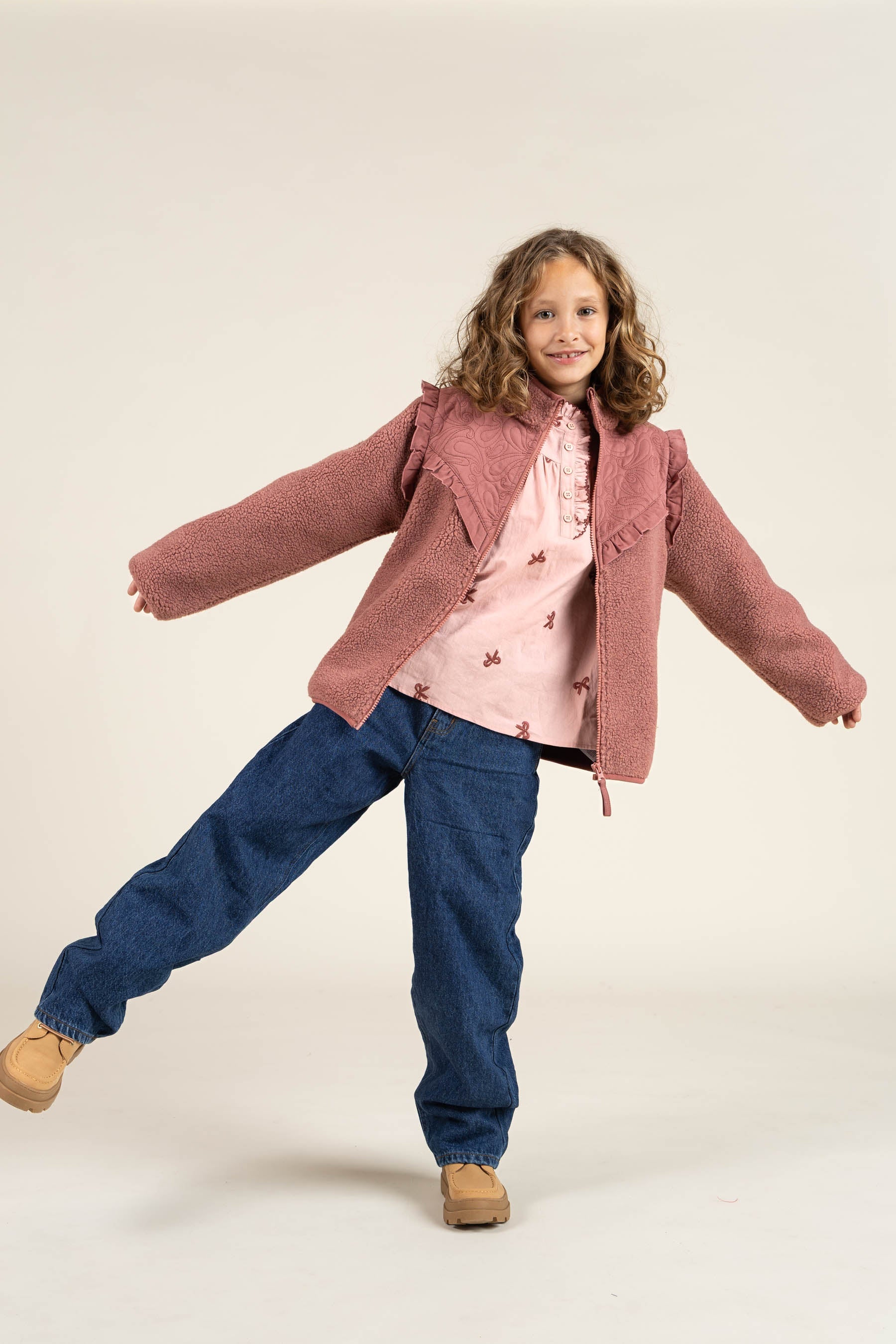 Popeline-Bluse mit Stickerei - Tween - Rose | 100678 Adison