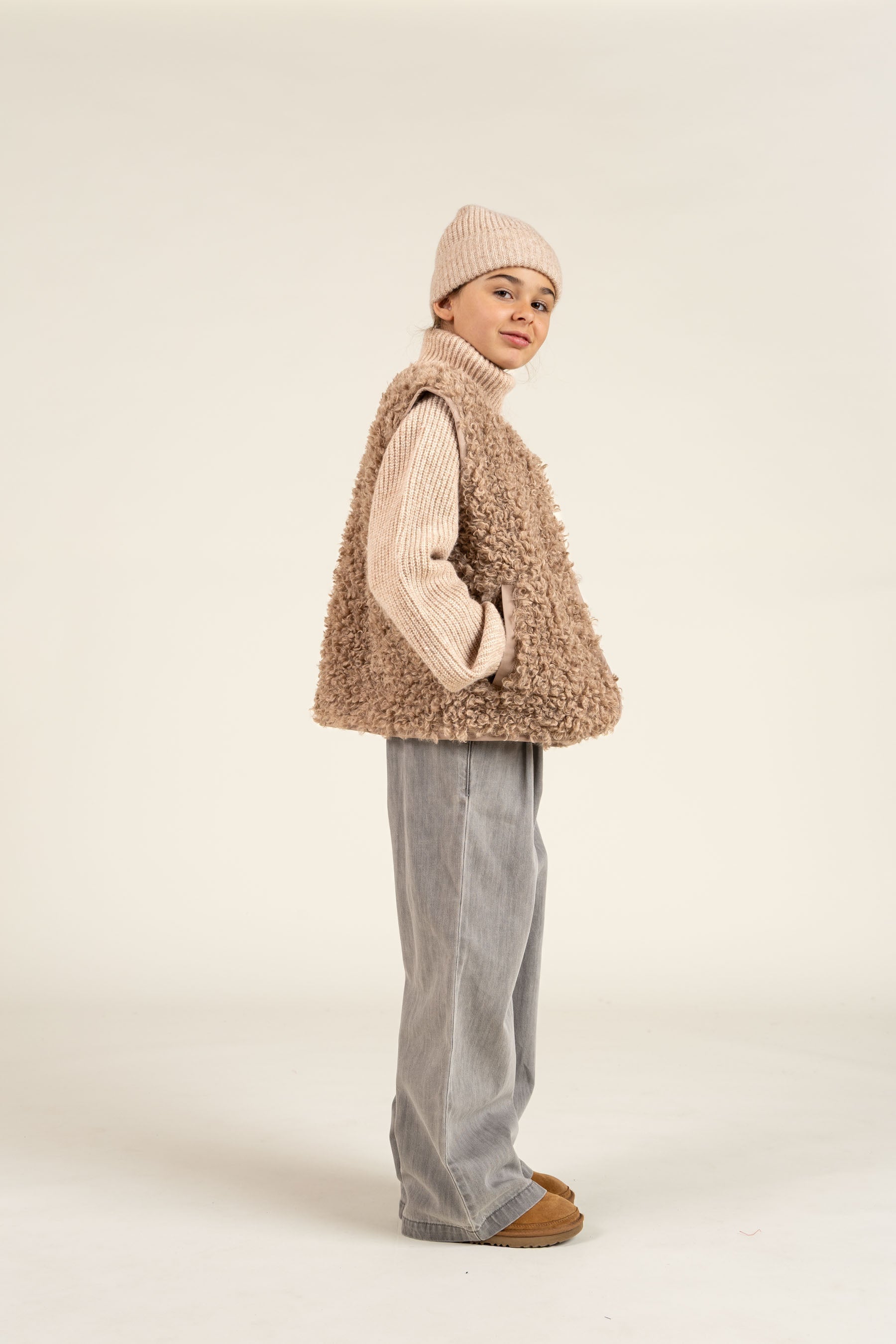 Teddy-Weste - Tween - Caffe Latte | 100551 Ellie