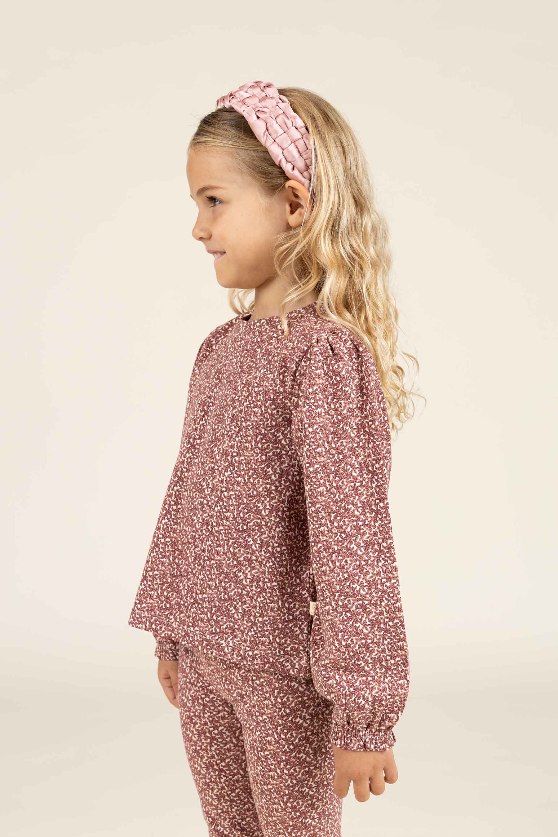 Bedruckte Jersey-Bluse - Kids - Vintage Red | 100770 Ada