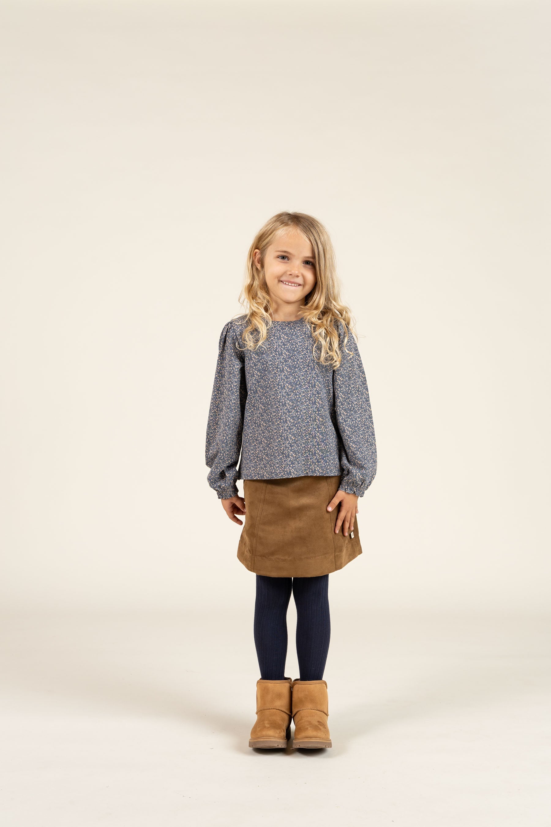 Bedruckte Jersey-Bluse - Kids - Blue | 100772 Ada