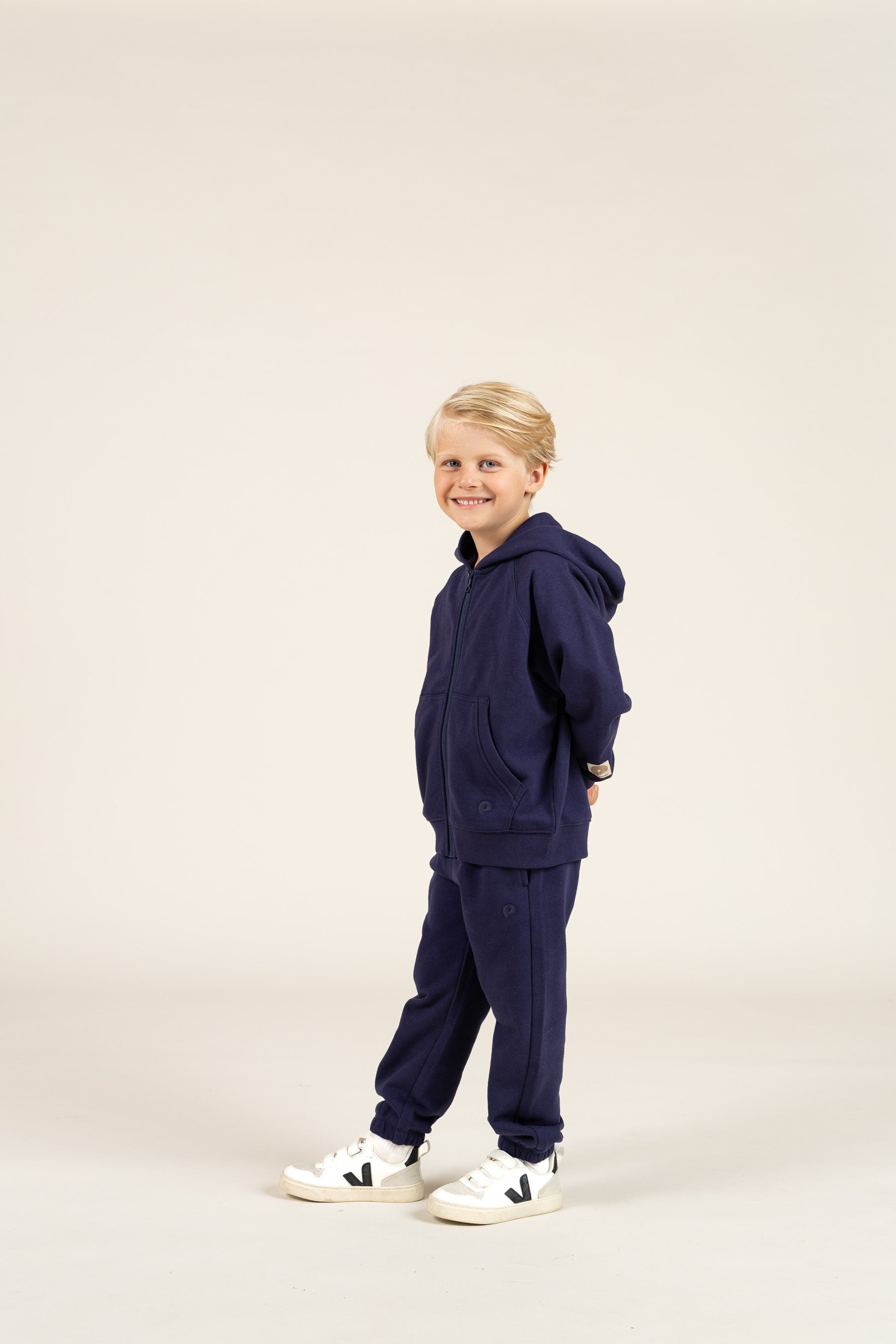 Klassischer Zip-Hoodie - Kids - Navy | 100217 Felix