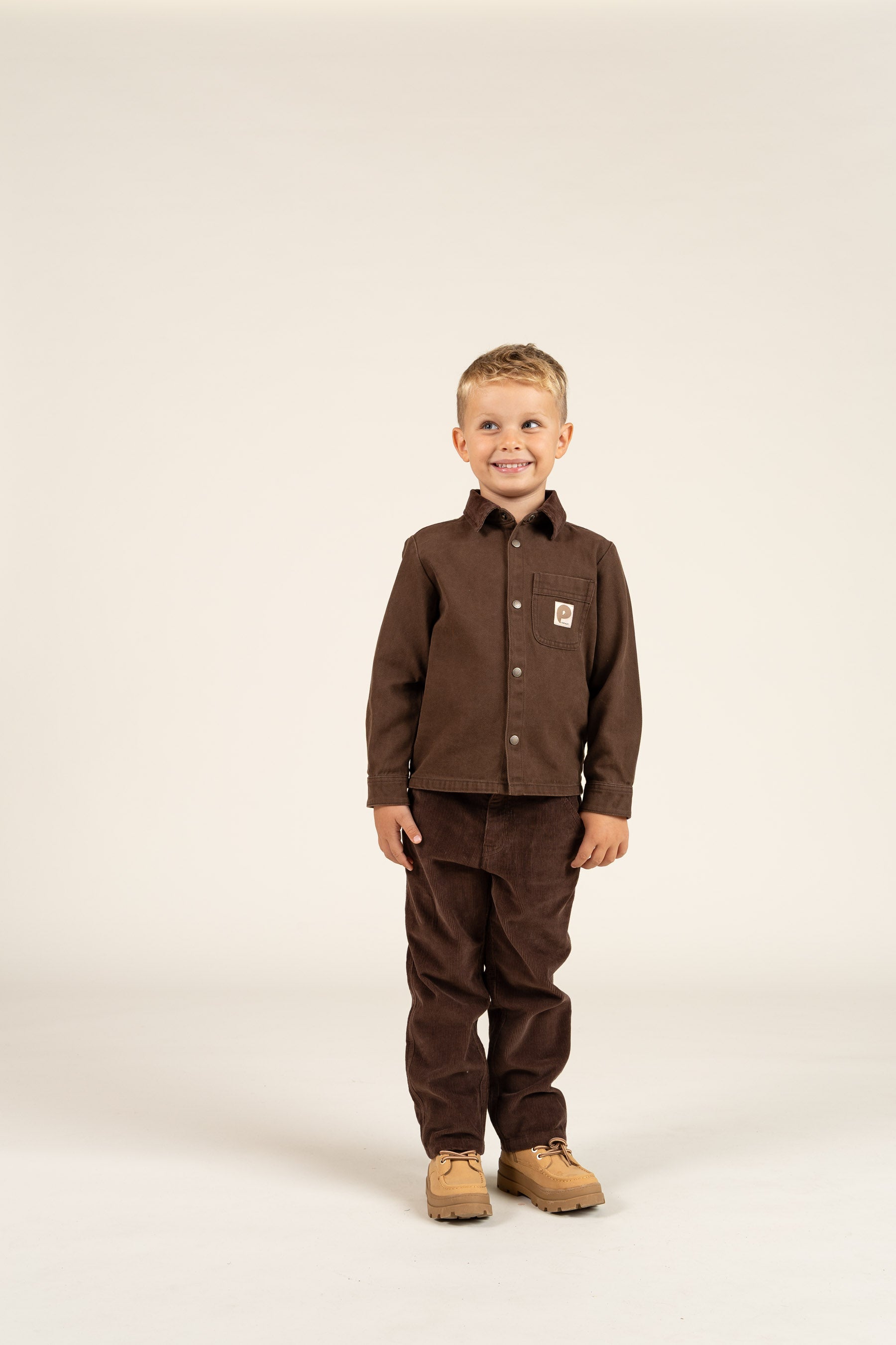 Twill-Über Hemd - Kids - Chocolate | 100610 Carter