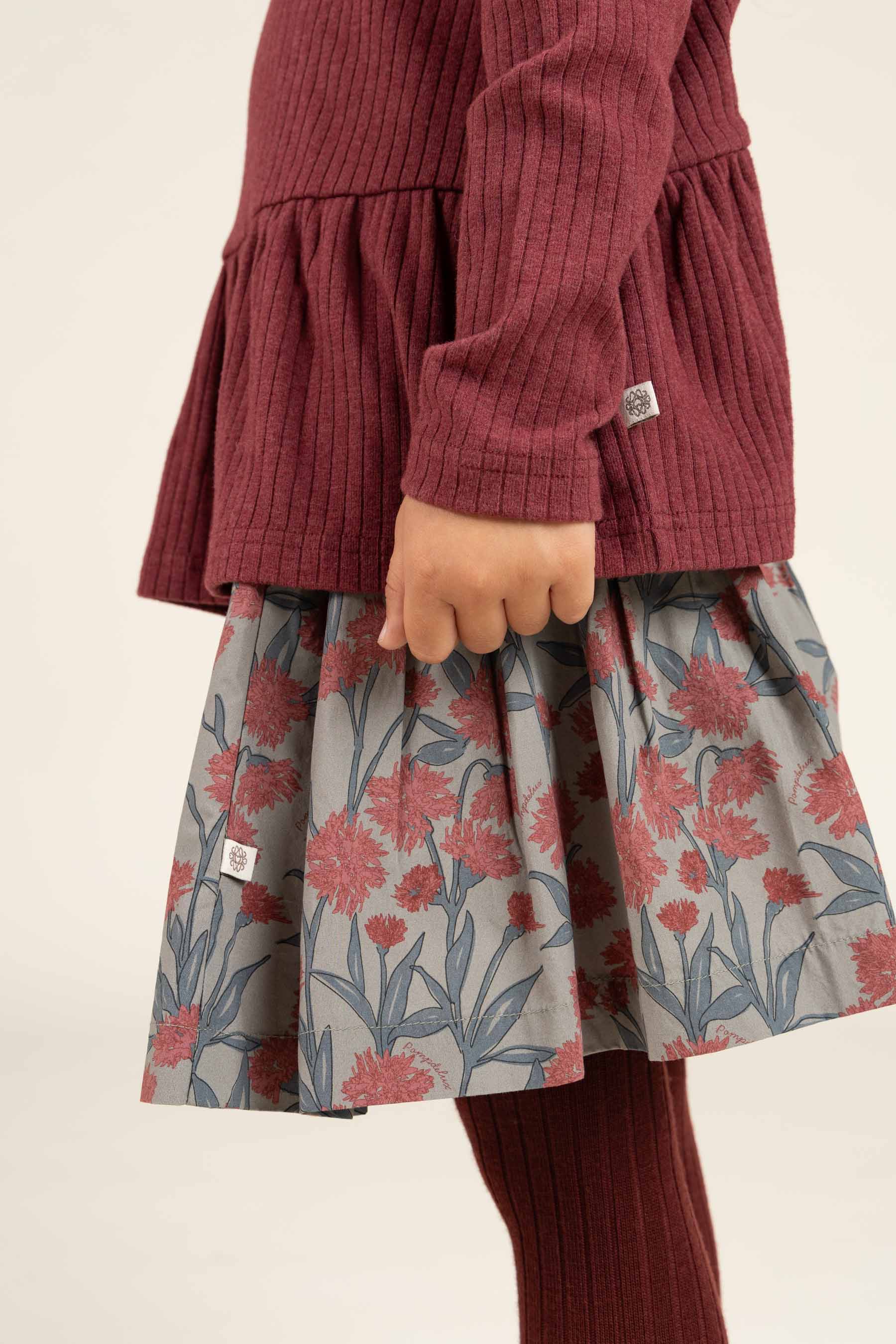 MP Rippenstrumpfhose aus Wolle - All - Burgundy | 100879 MP Wool tights
