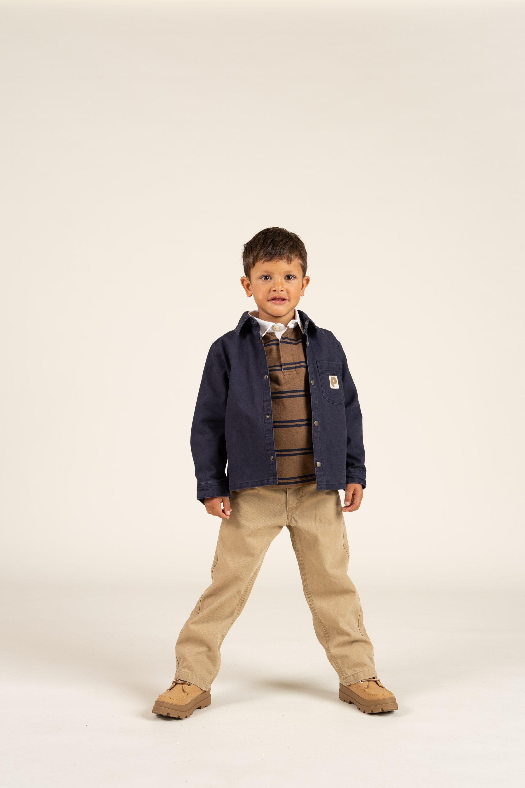 Canvas Overshirt - Kids - Navy | 100128 Dereck