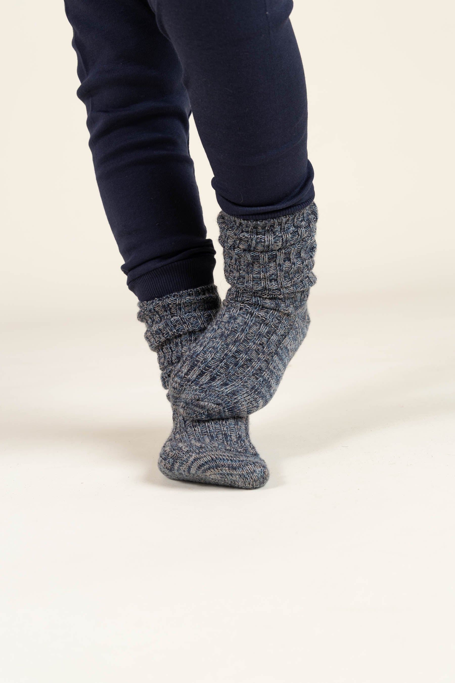 MP Woll-Slouch-Socken - All - Navy Melange | 100779 MP Noa Socks