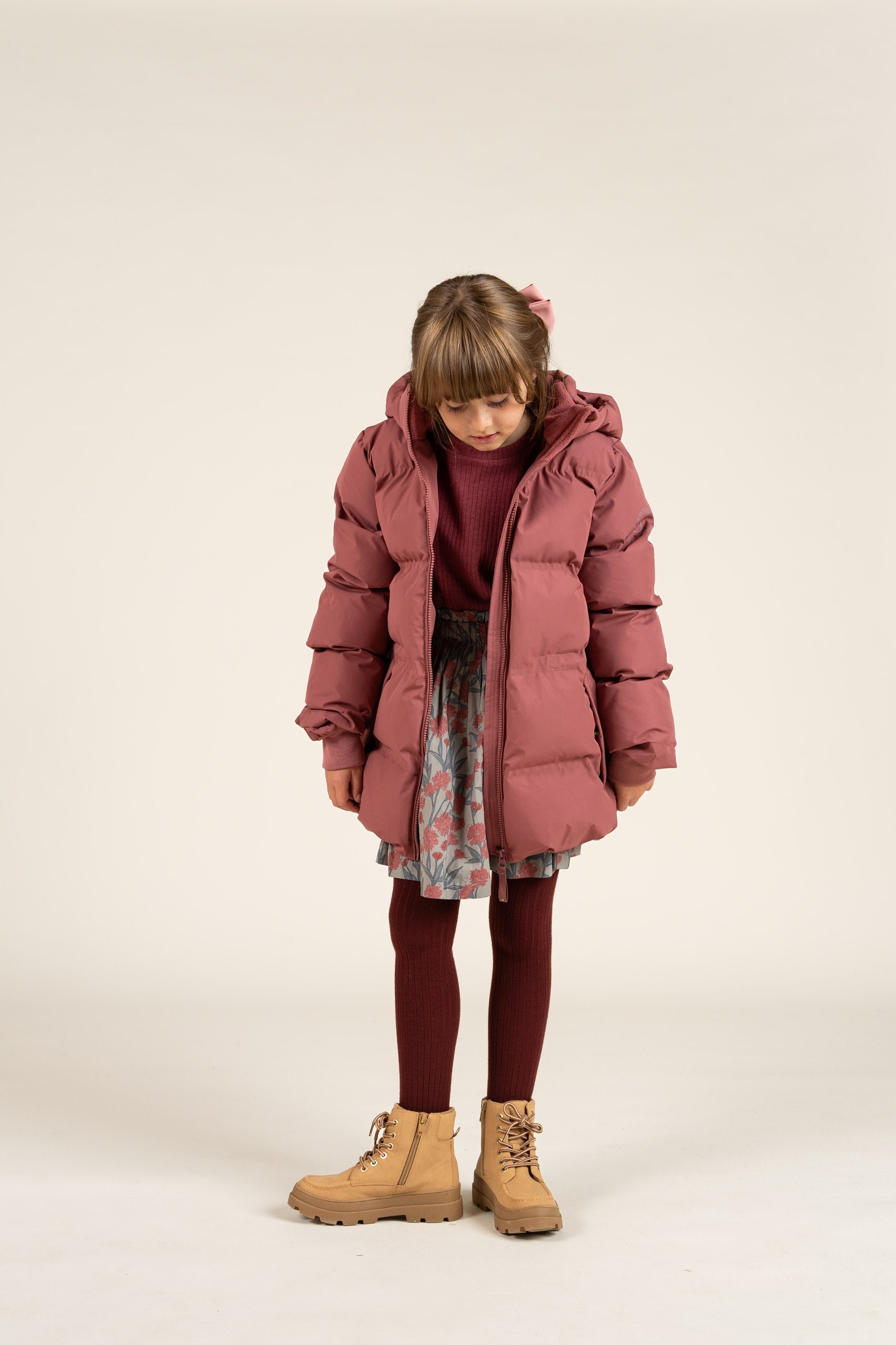 Winterjacke mit Kordelzug - Tween - Vintage Red | 100535 Elenor