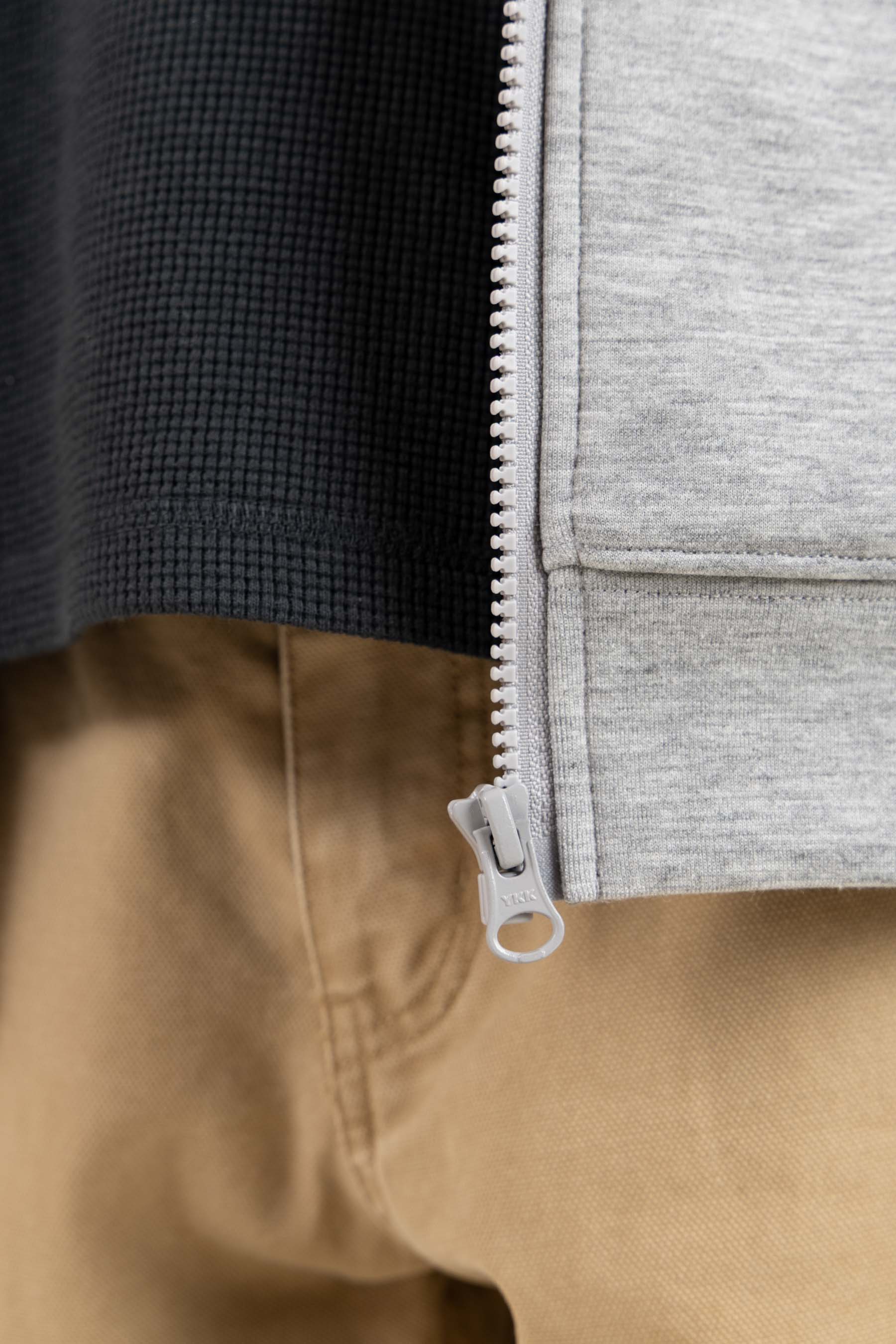 Scuba Hoodie mit Reißverschluss - Tween - Grey Melange | 100641 Liam