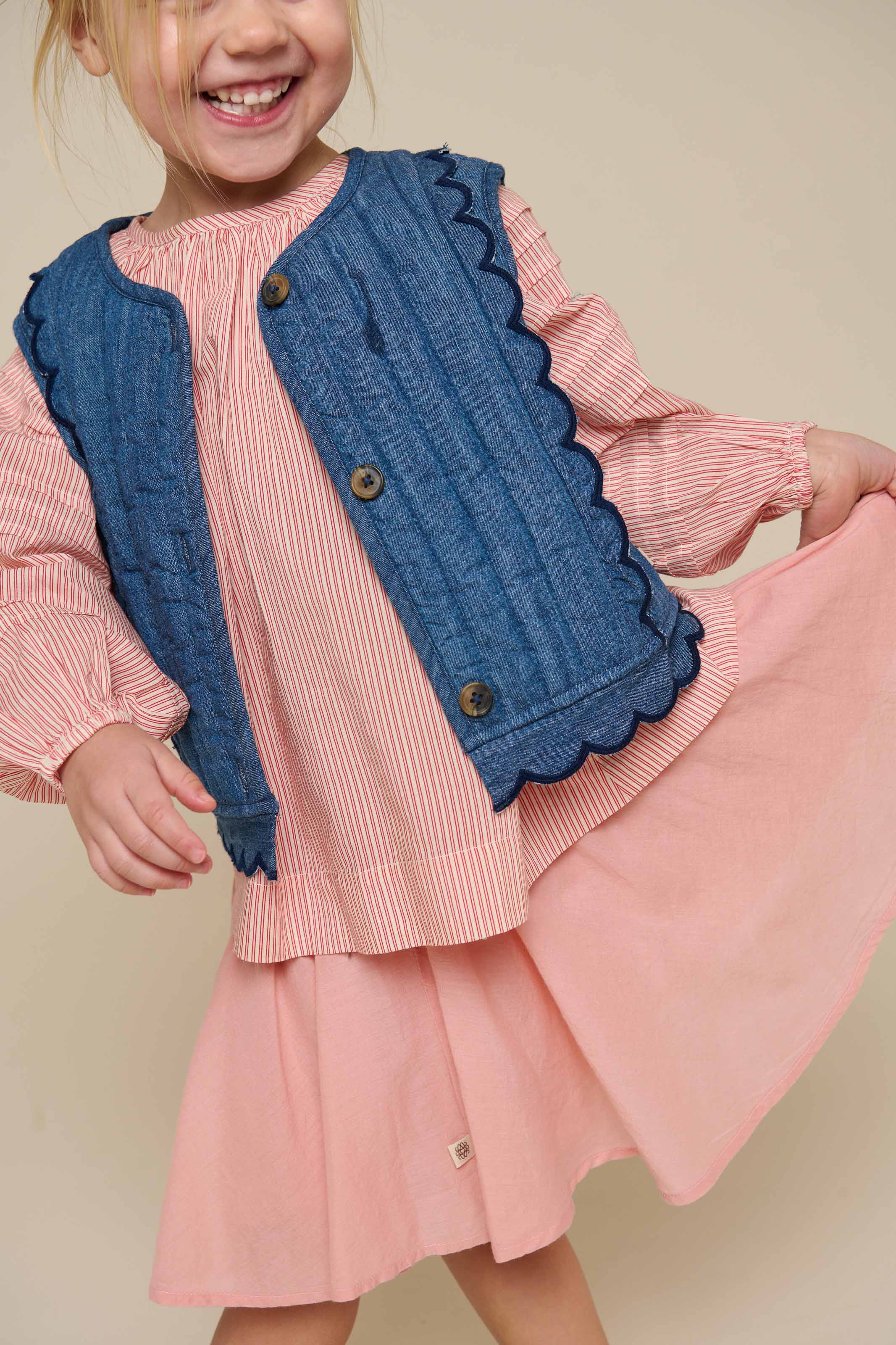Gesteppte Denimweste - Kids - Blue Denim | 101052 Isabella