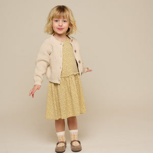 Baumwollstrickjacke mit Schleifen - Kids - Nature | 100790 Freya
