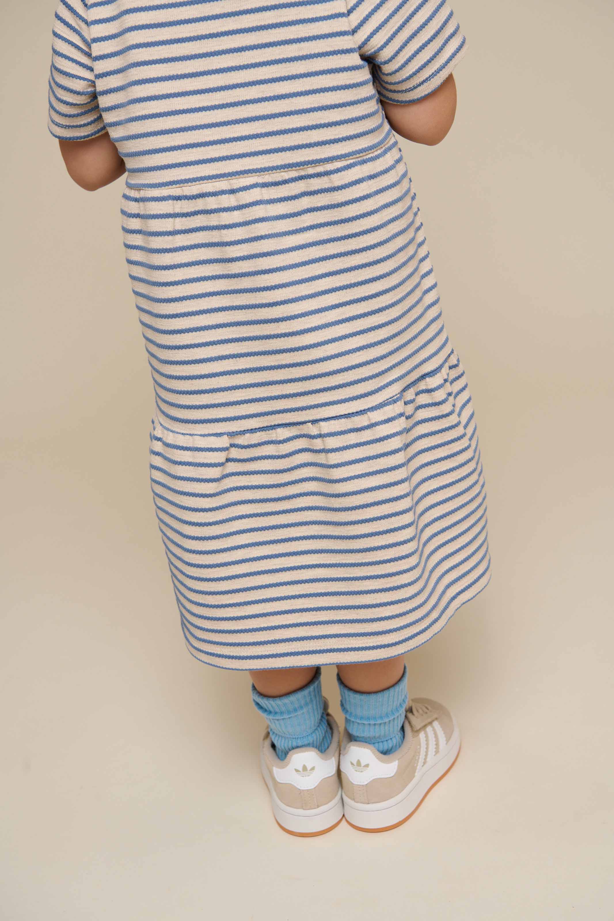 Gestreiftes Jersey-Kleid - Kids - Blue | 101012 Emmie