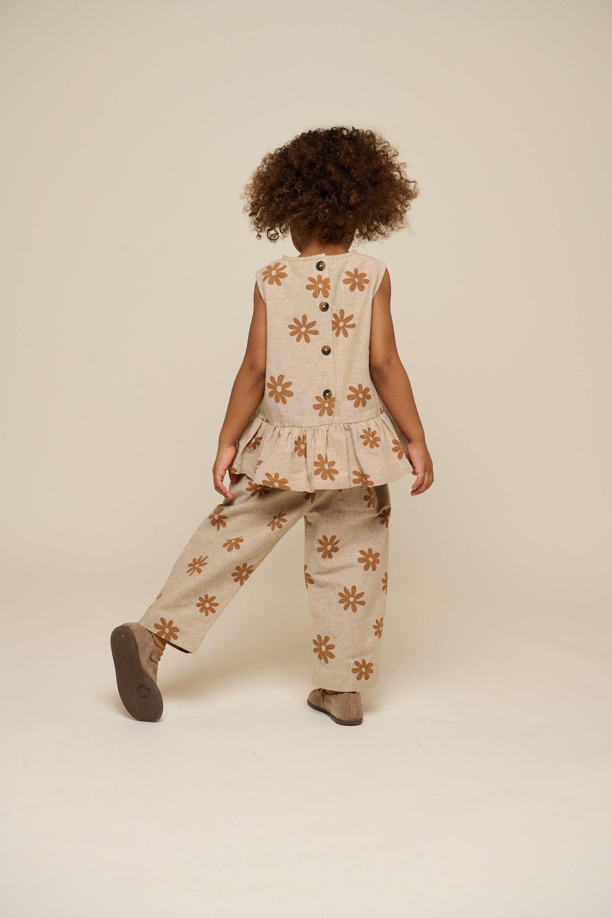 Bedruckte Baumwollhose - Kids - Sand | 101207 Molly