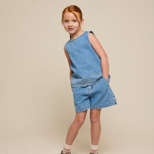 Denimshorts - Kids - Light Blue Denim | 101016 Vera
