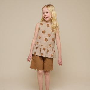 Bedrucktes Baumwolltop - Tween - Sand | 101206 Molly