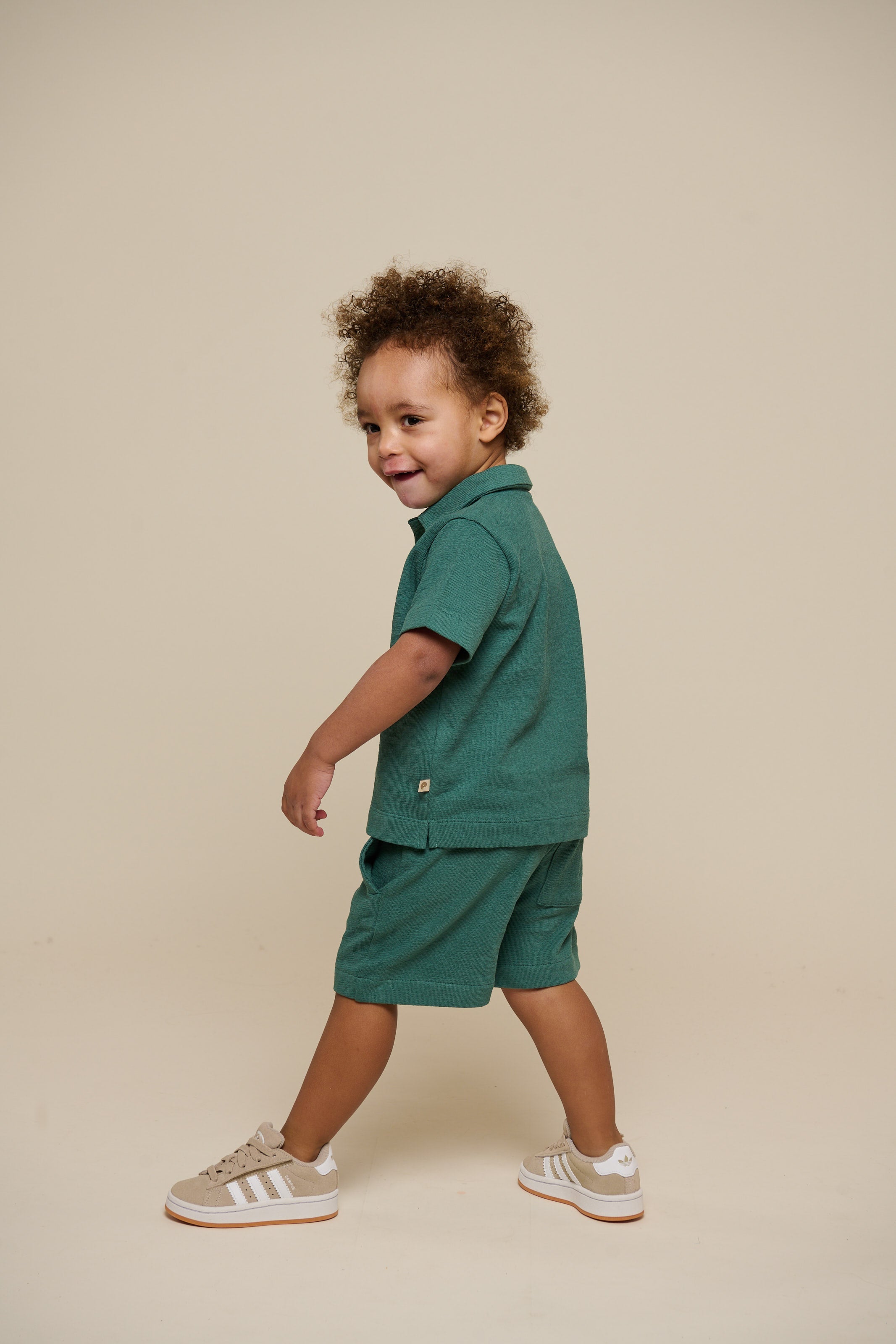 Strukturiertes Jersey-Poloshirt - Kids - Tropical Green | 101215 Sonny