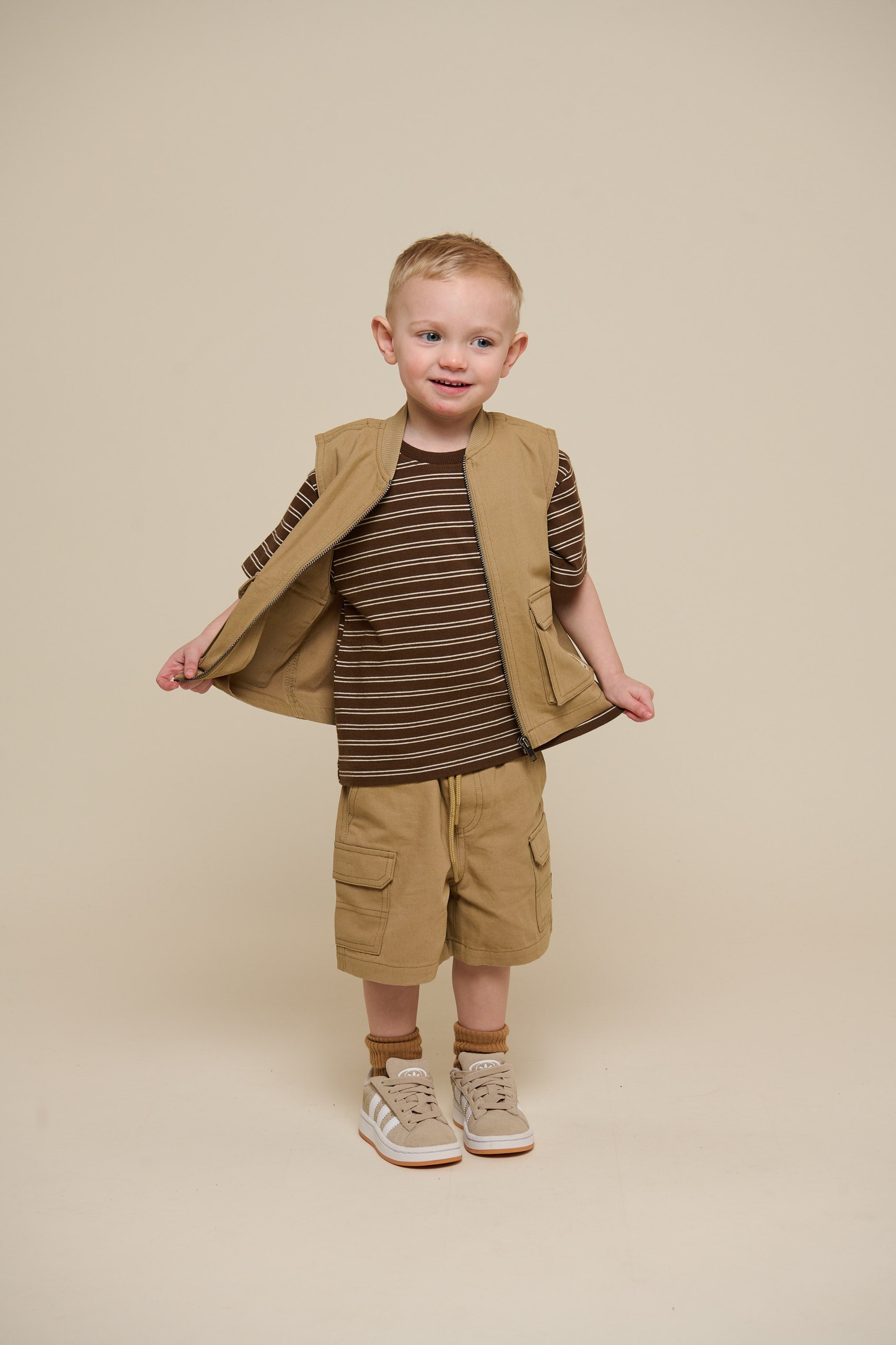 Gestreiftes T-Shirt - Kids - Dark Brown | 101177 Otto