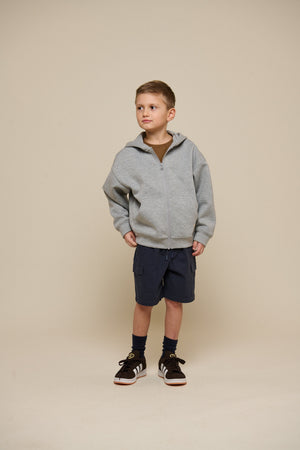 Scuba Hoodie mit Reißverschluss - Tween - Grey Melange | 100641 Liam