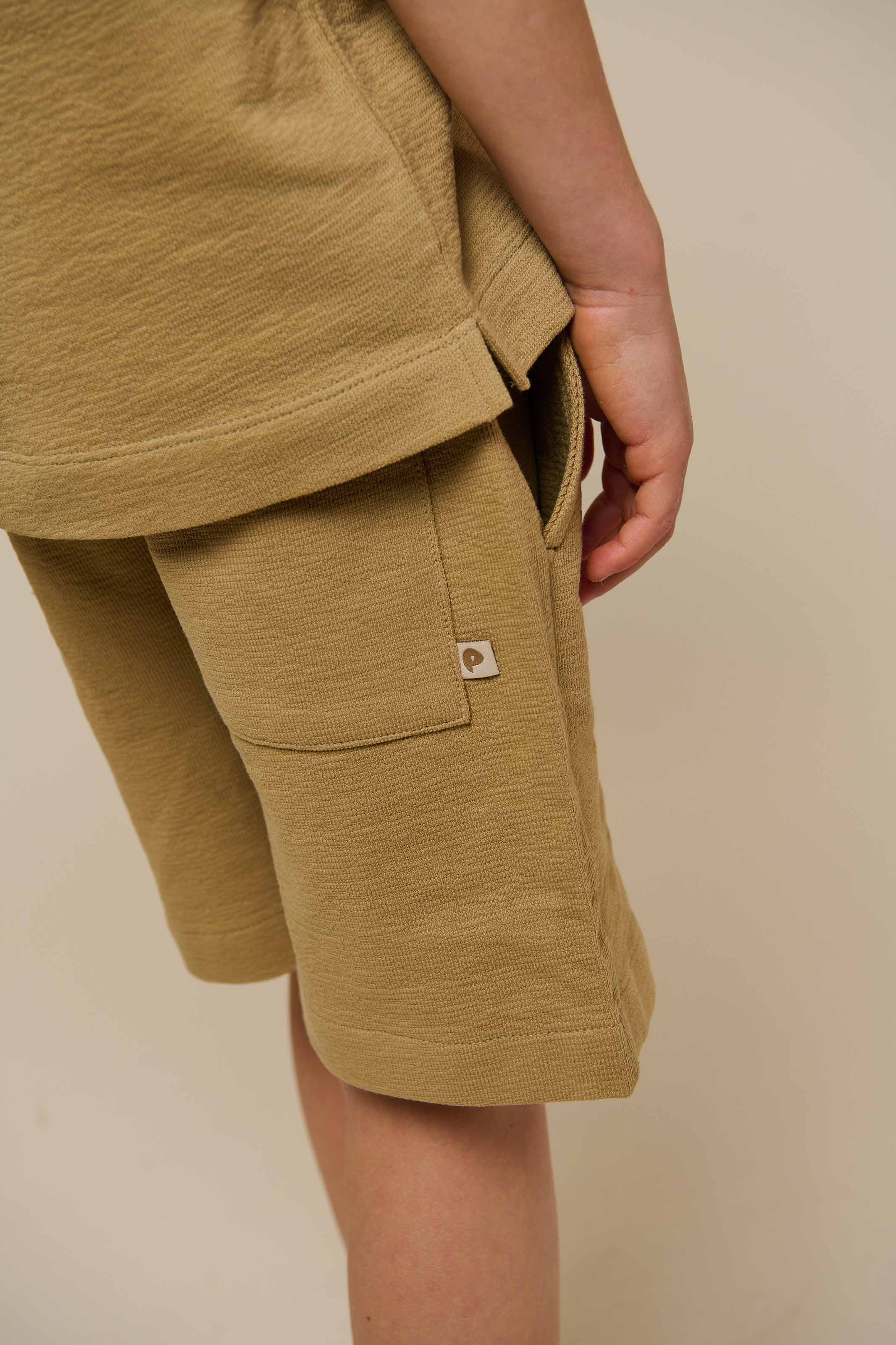 Strukturierte Jersey-Shorts - Tween - Khaki | 101222 Sonny