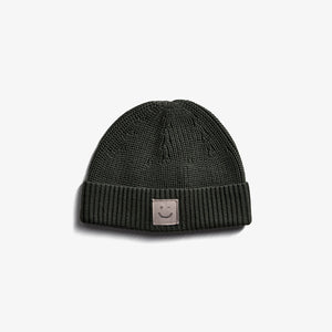 Rippenstrick-Mütze - Kids - Dark Green