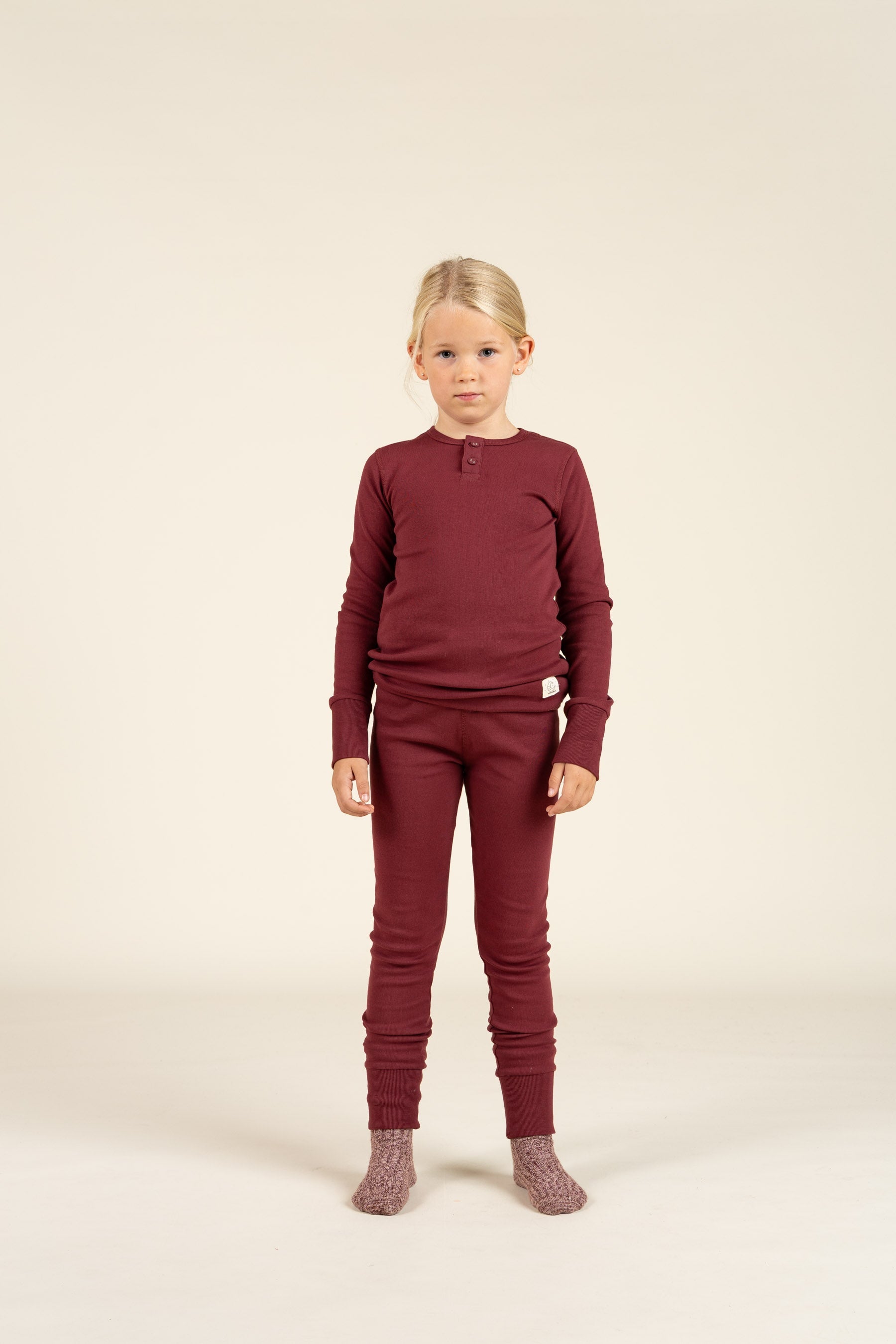 Jersey-Pyjama - Tween - Burgundy | 100555 Bangkok