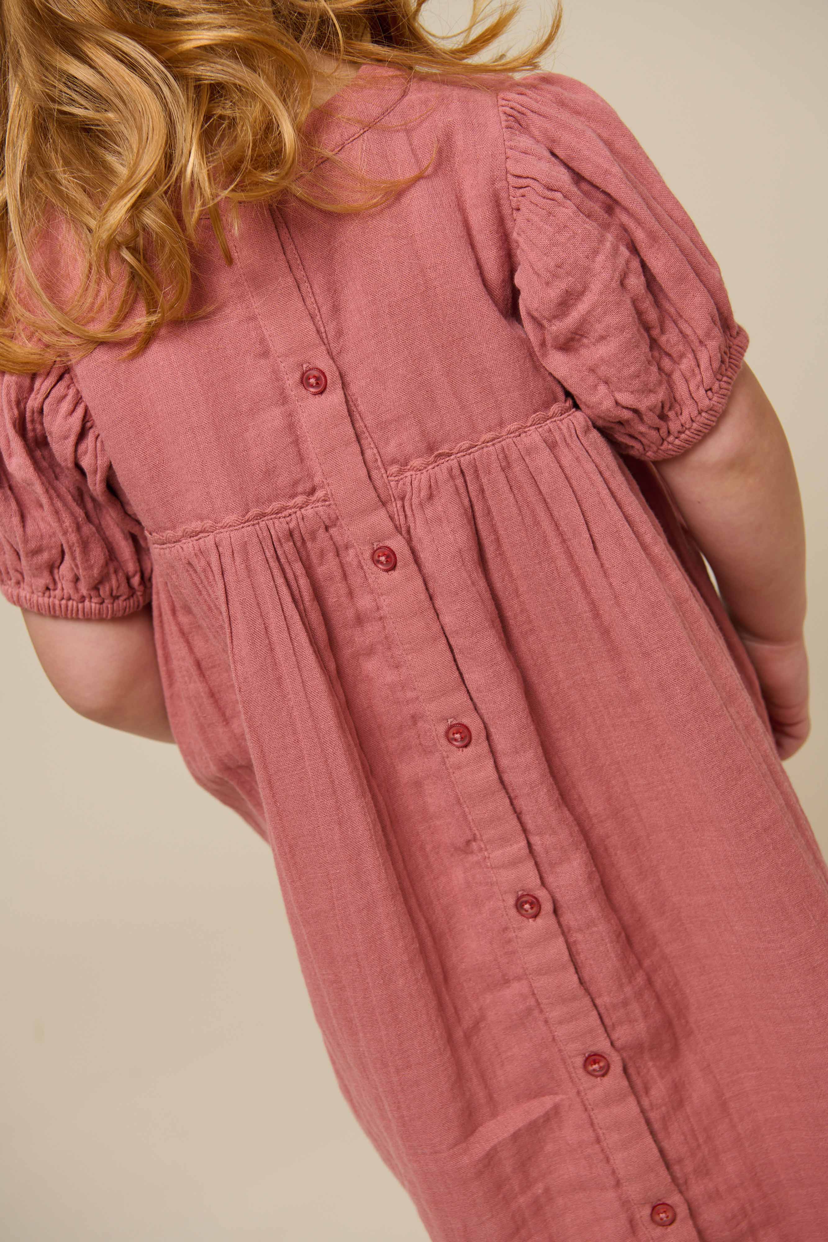 Gaze Kleid - Kids - Old Rose | 100915 Jasmine