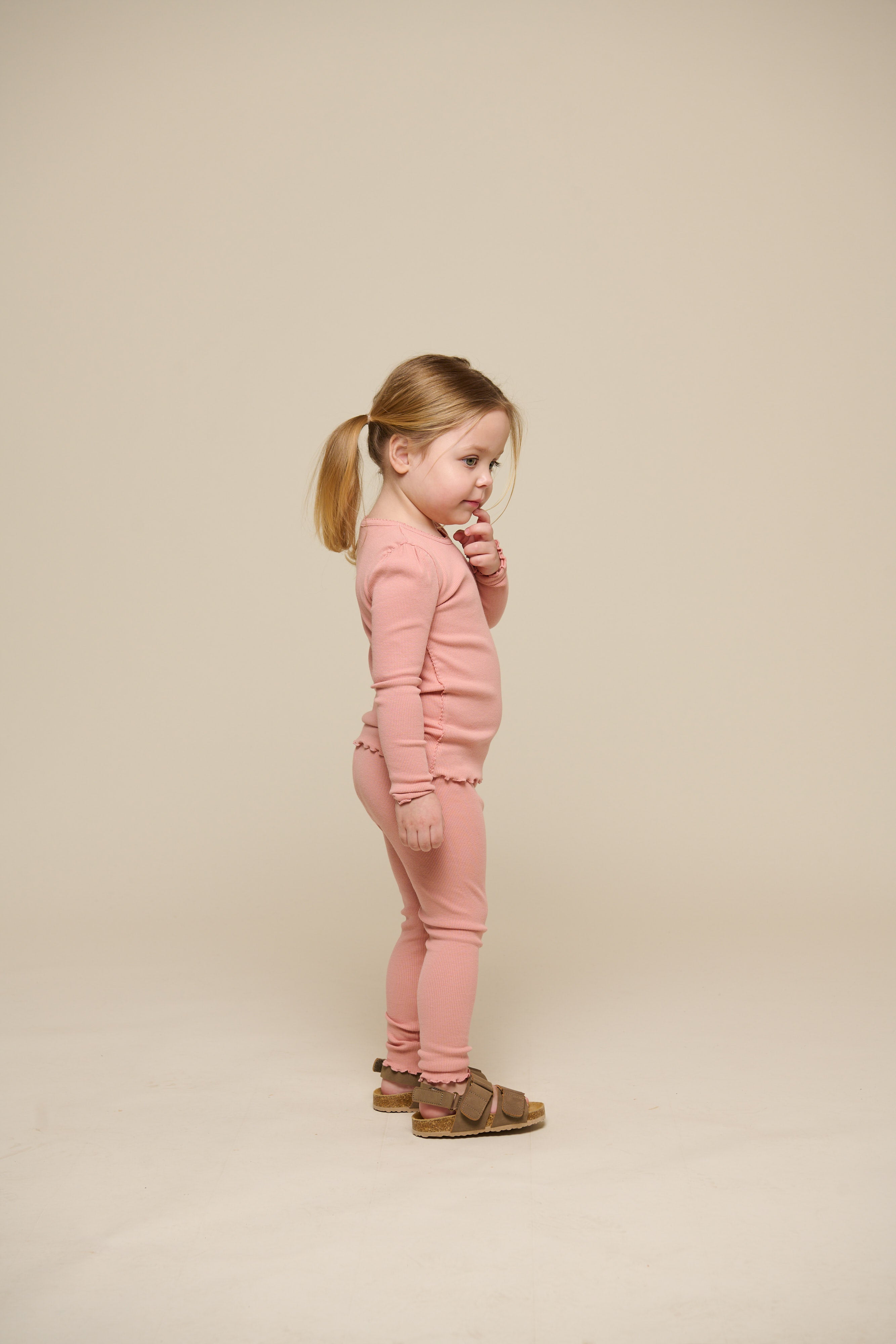 Modal-Ripp-Leggings - Kids - Rose Tan | 101322 Lottie